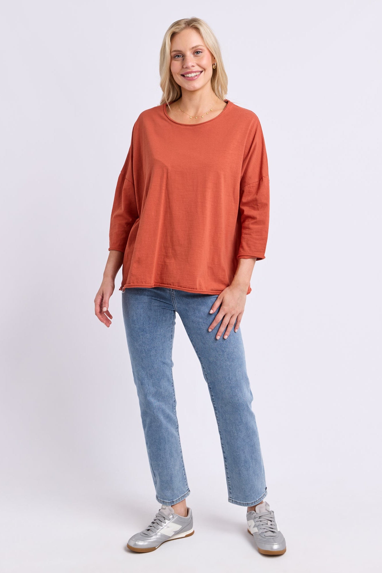 Elm Anya L/S Tee - Earth Brown