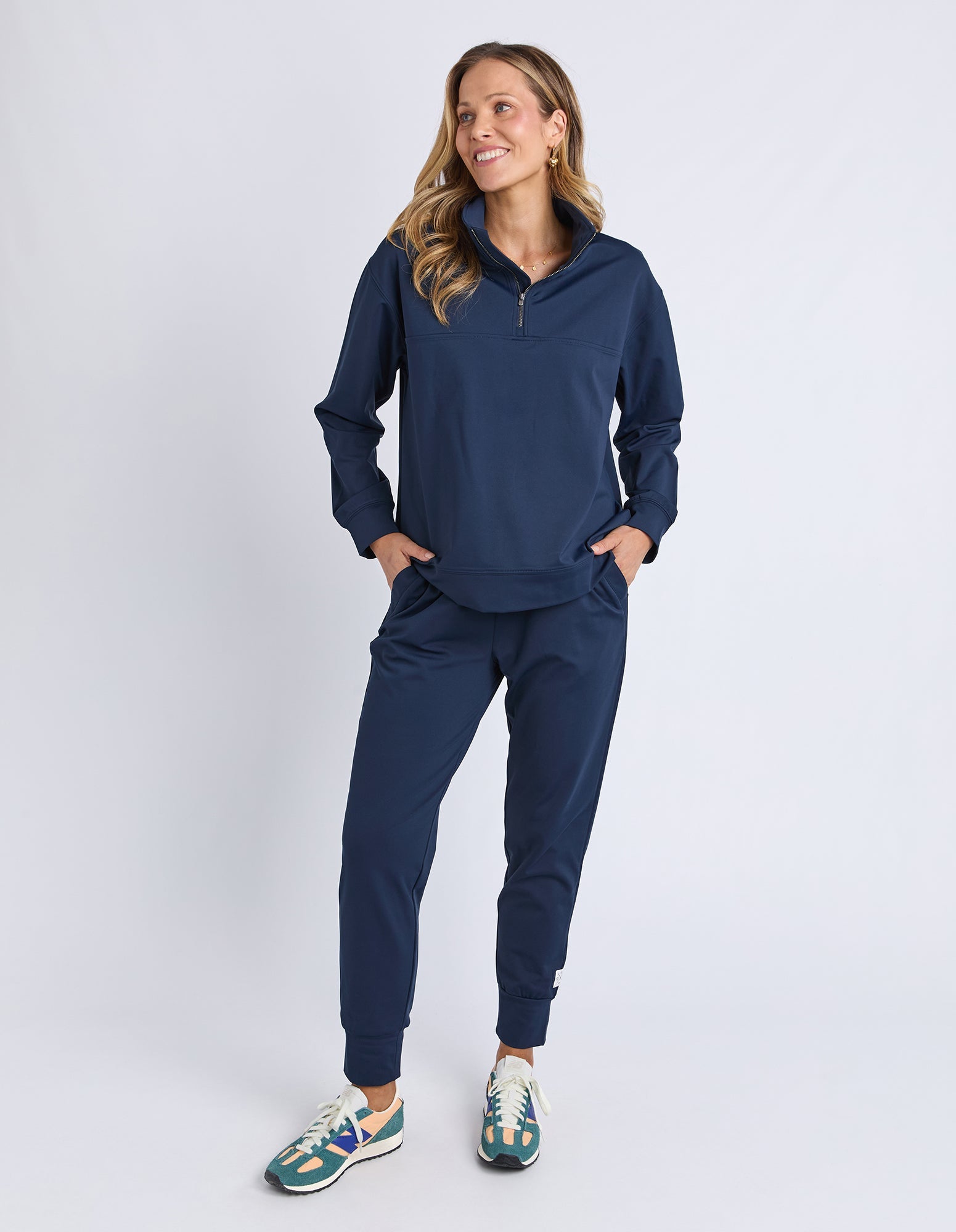 Alexis Half Zip - Navy