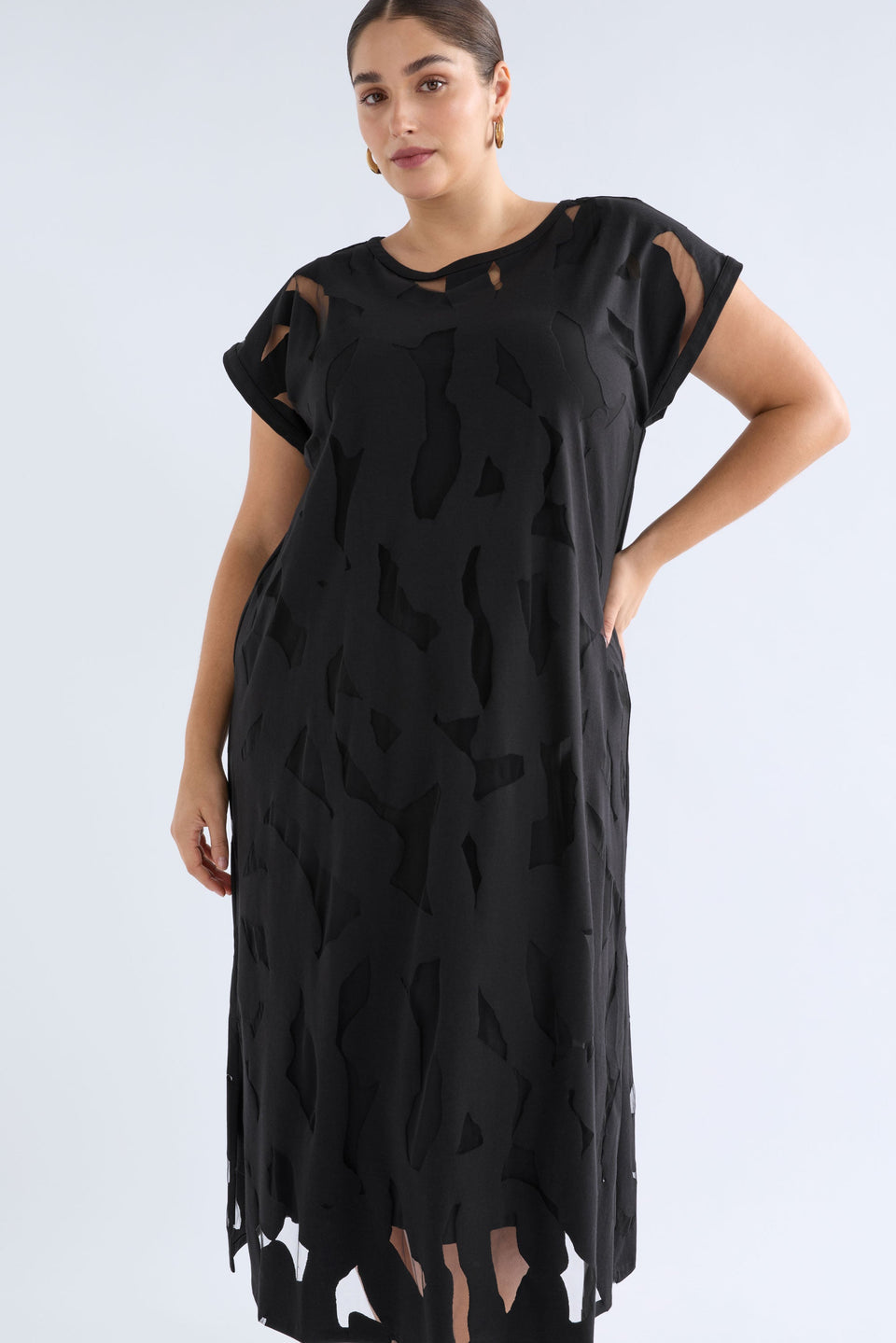 Elk Varr Burnout Dress - Black