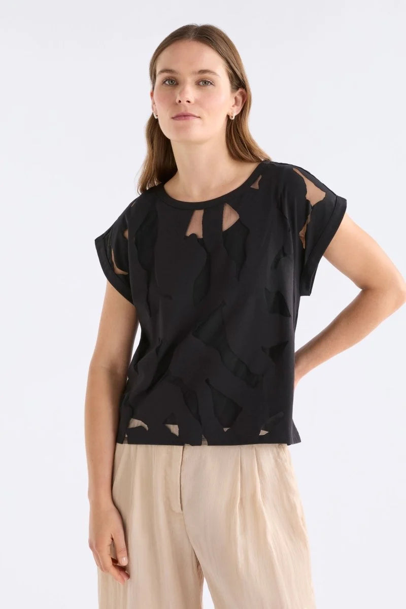 Elk Varr Burnout Top - Black