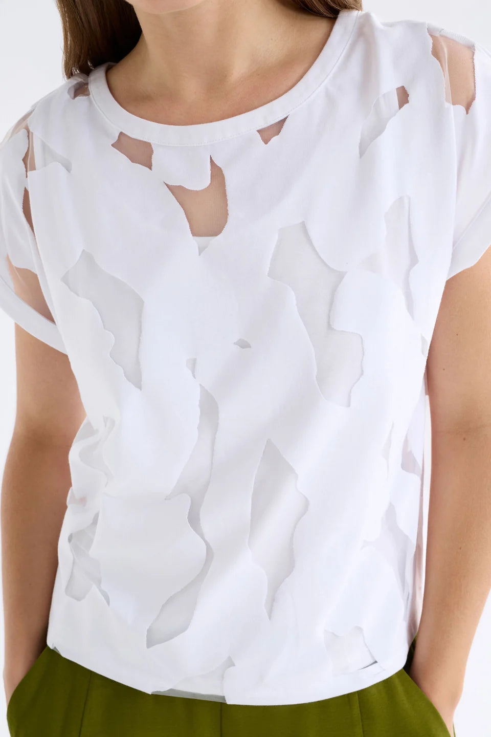 Elk Varr Burnout Top - White