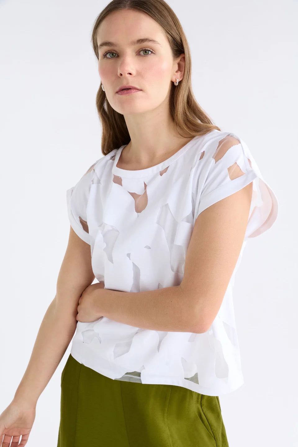 Elk Varr Burnout Top - White