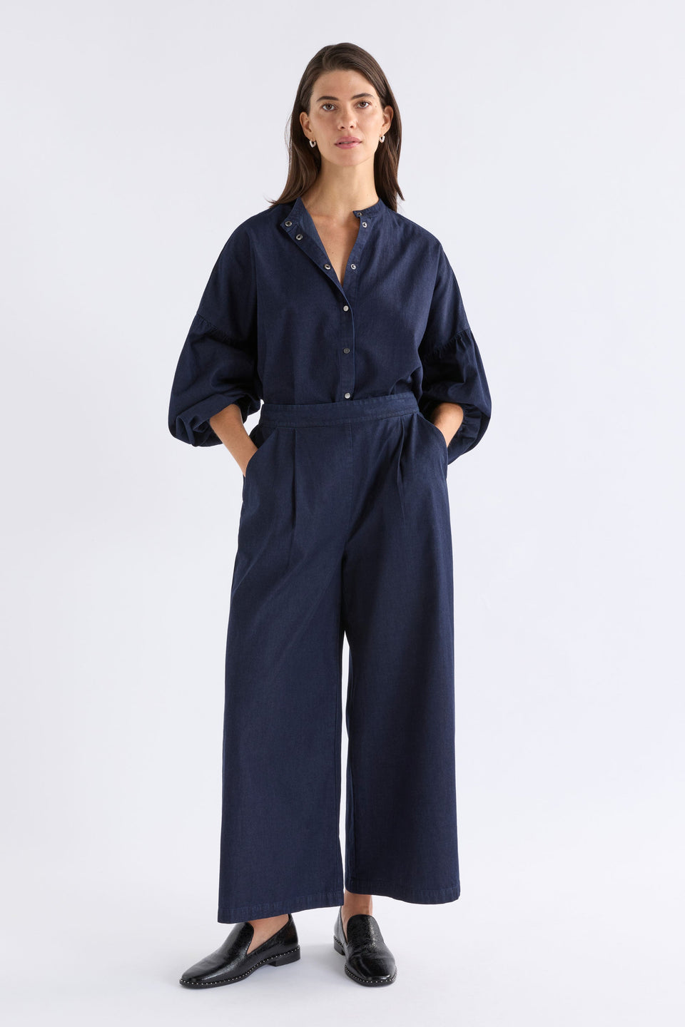 Elk Albez Shirt - Dk Blue Denim