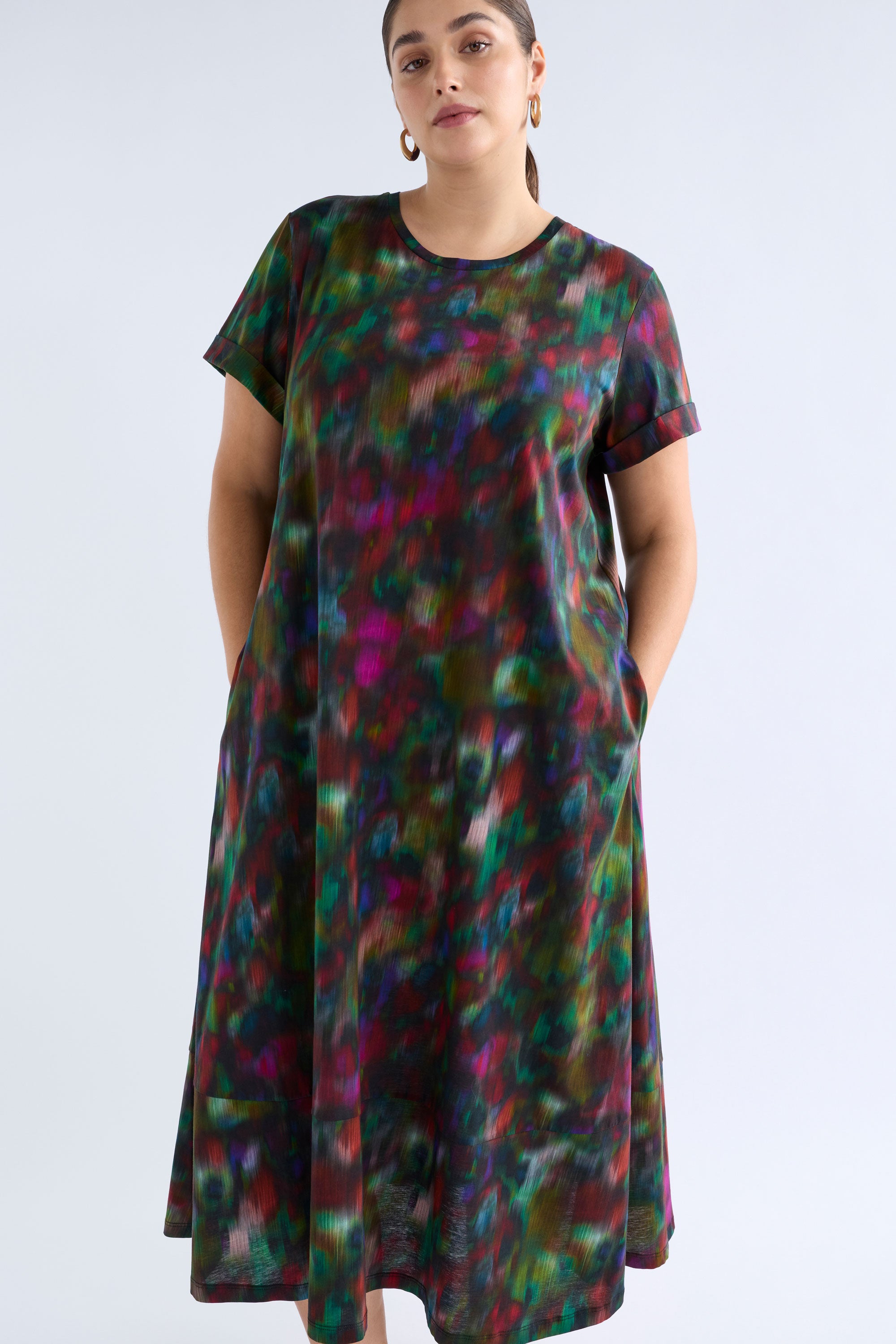 Elk Haki Dress - Jord Print