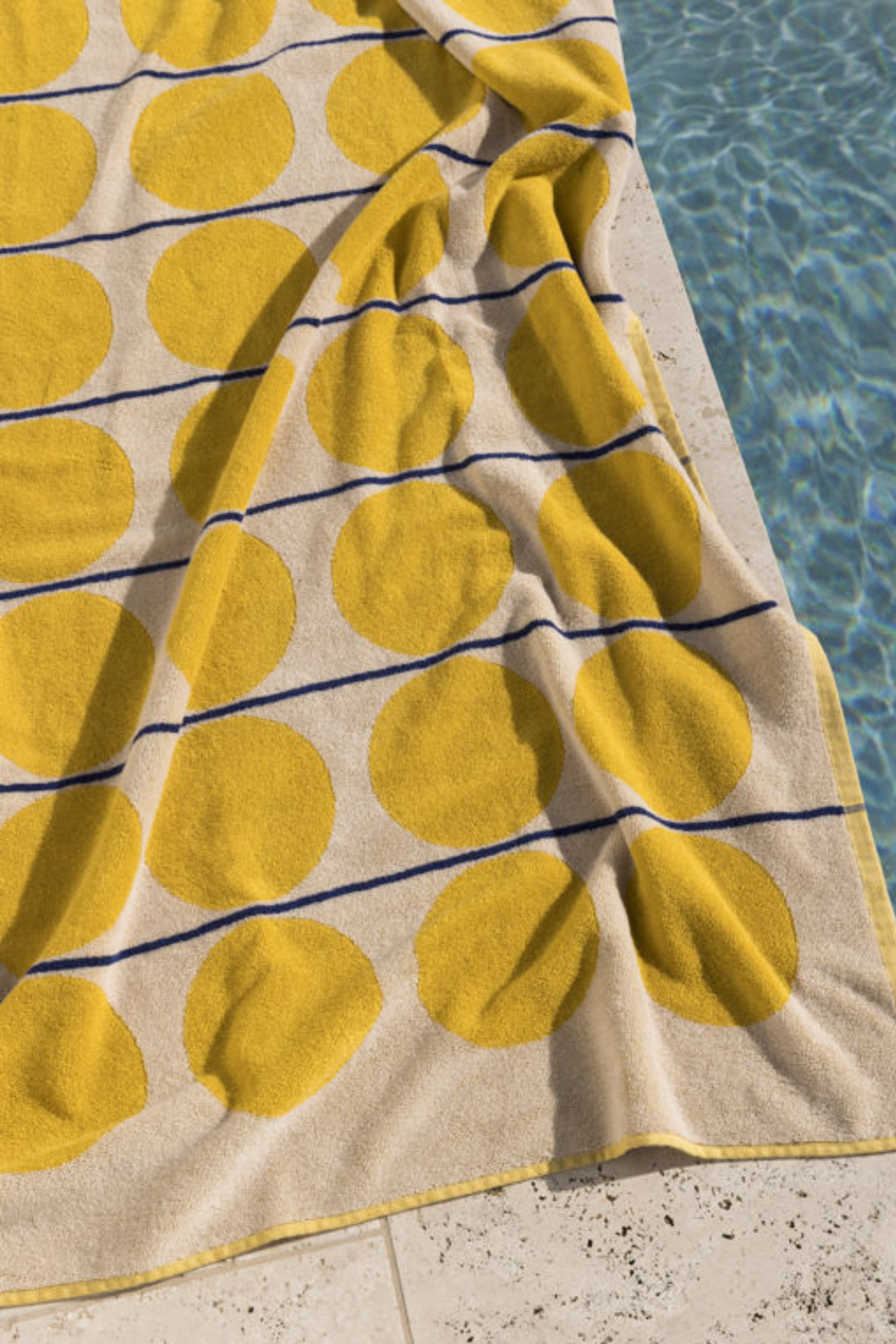 Abacus Beach Towel - Daffodil/Cream