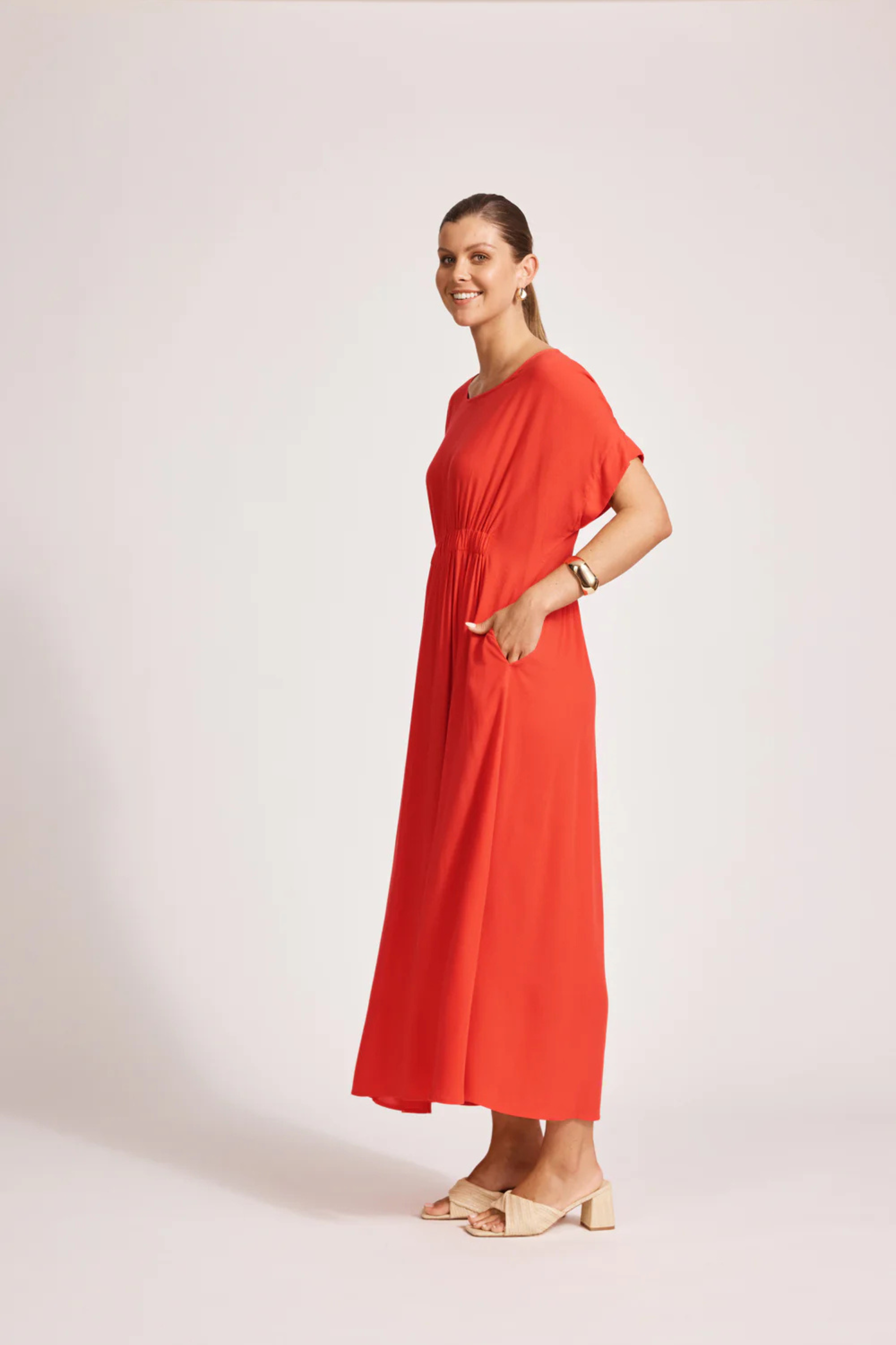 Alegria Dress - Coral