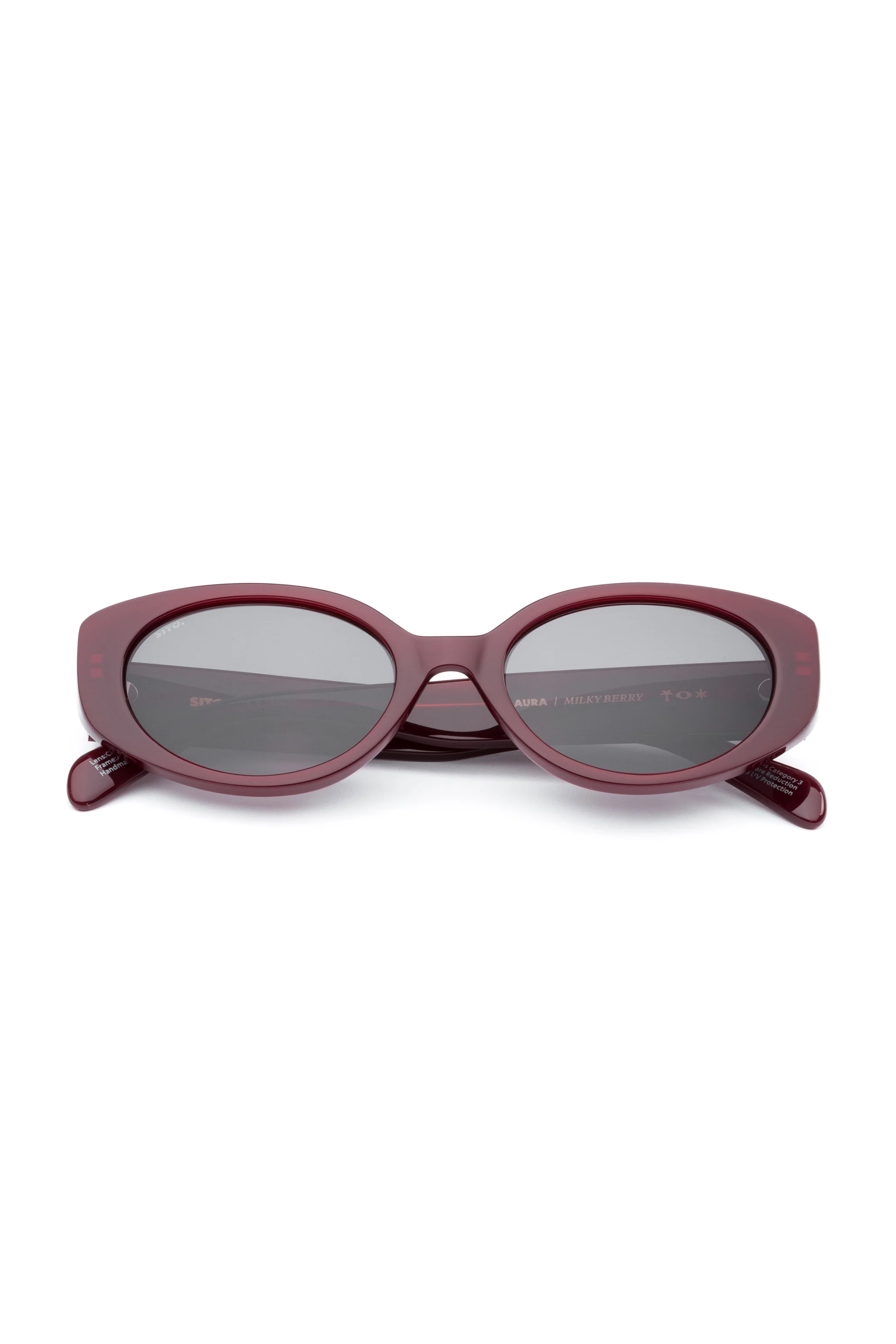 Aura Sunglasses - Berry/Grey