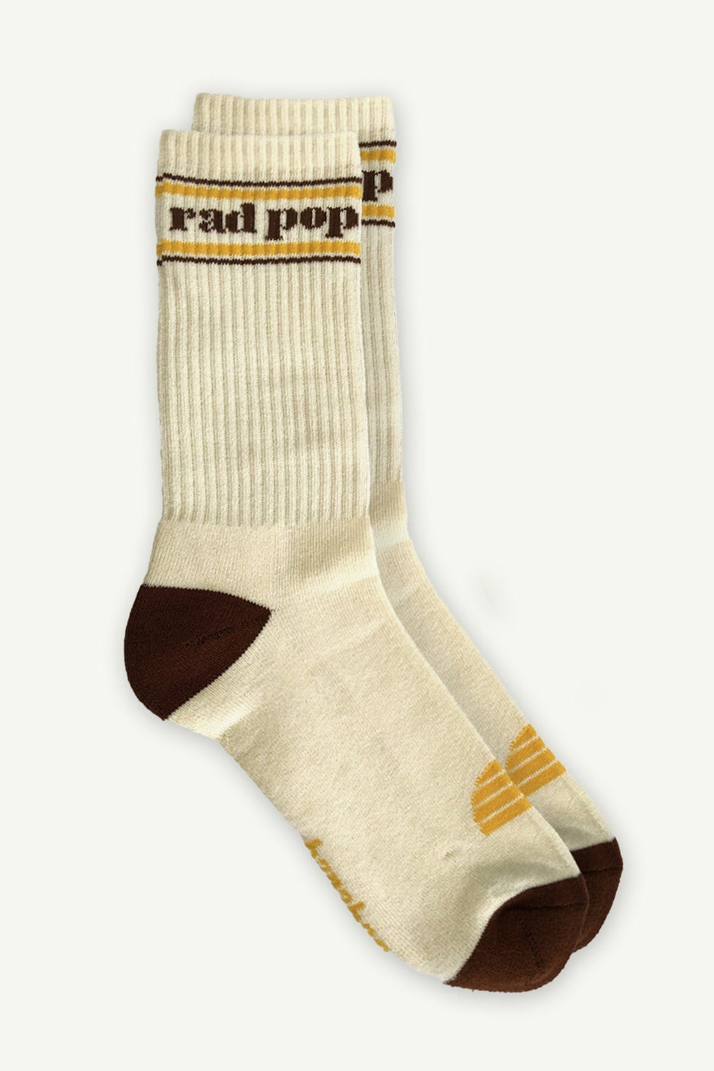 Rad Pop Crew Sock - Natural