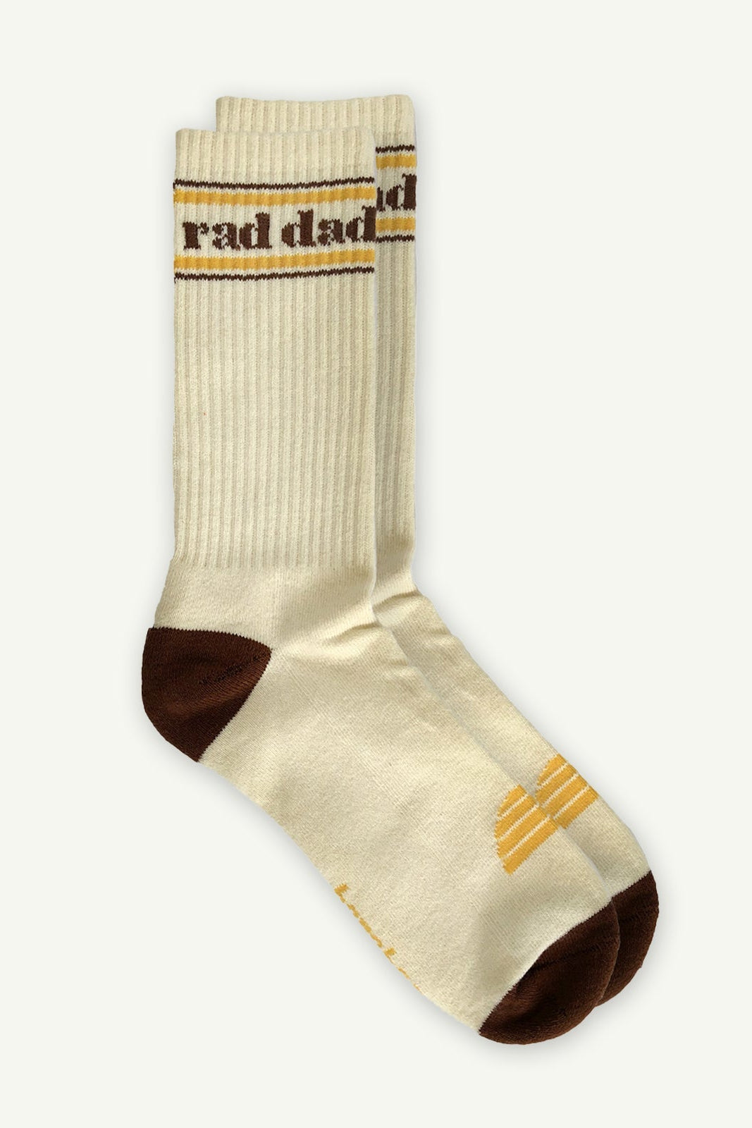 Rad Dad Crew Socks - Natural