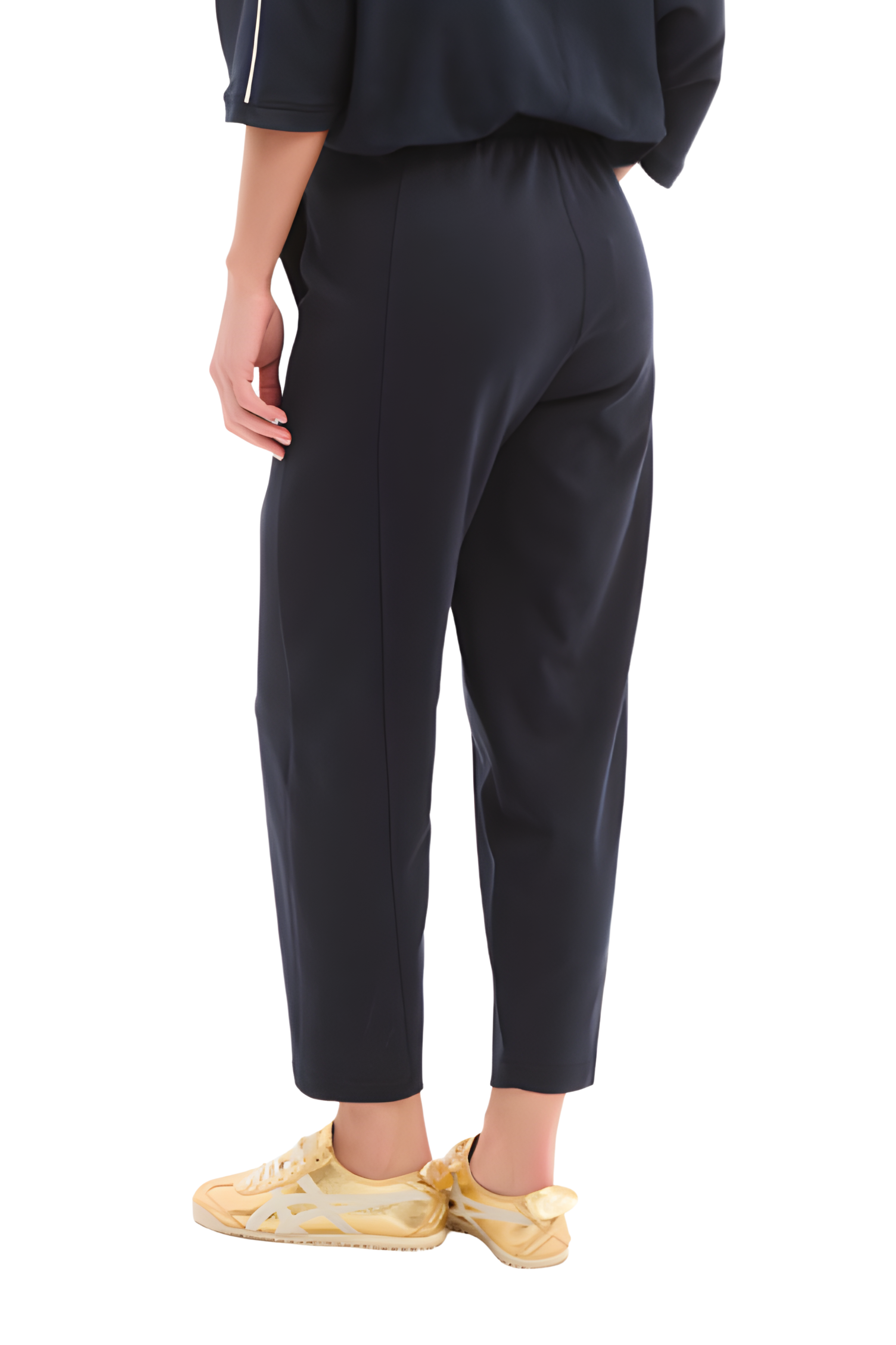 Barrel Leg Lounge Pant - Navy/Navy Stripe