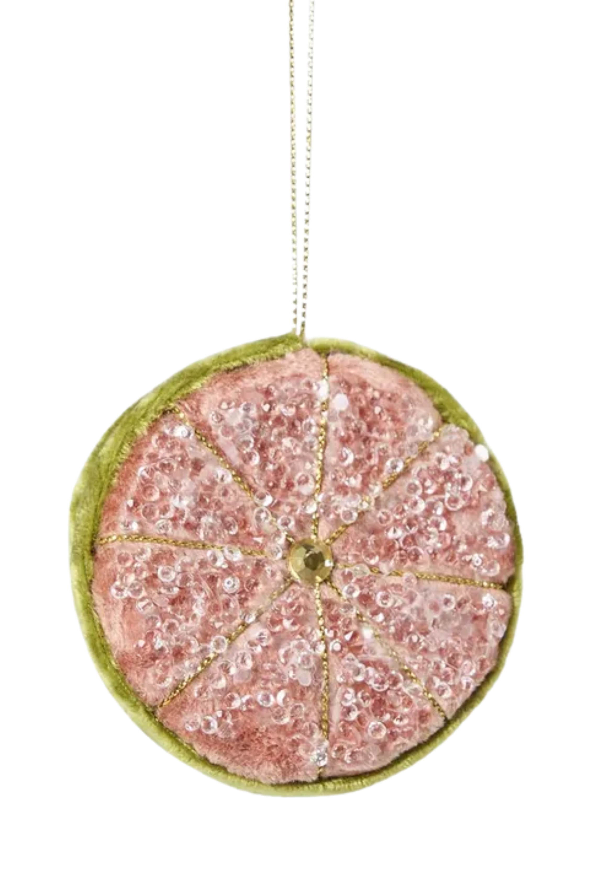 Beaded Lemon Slice - Pink