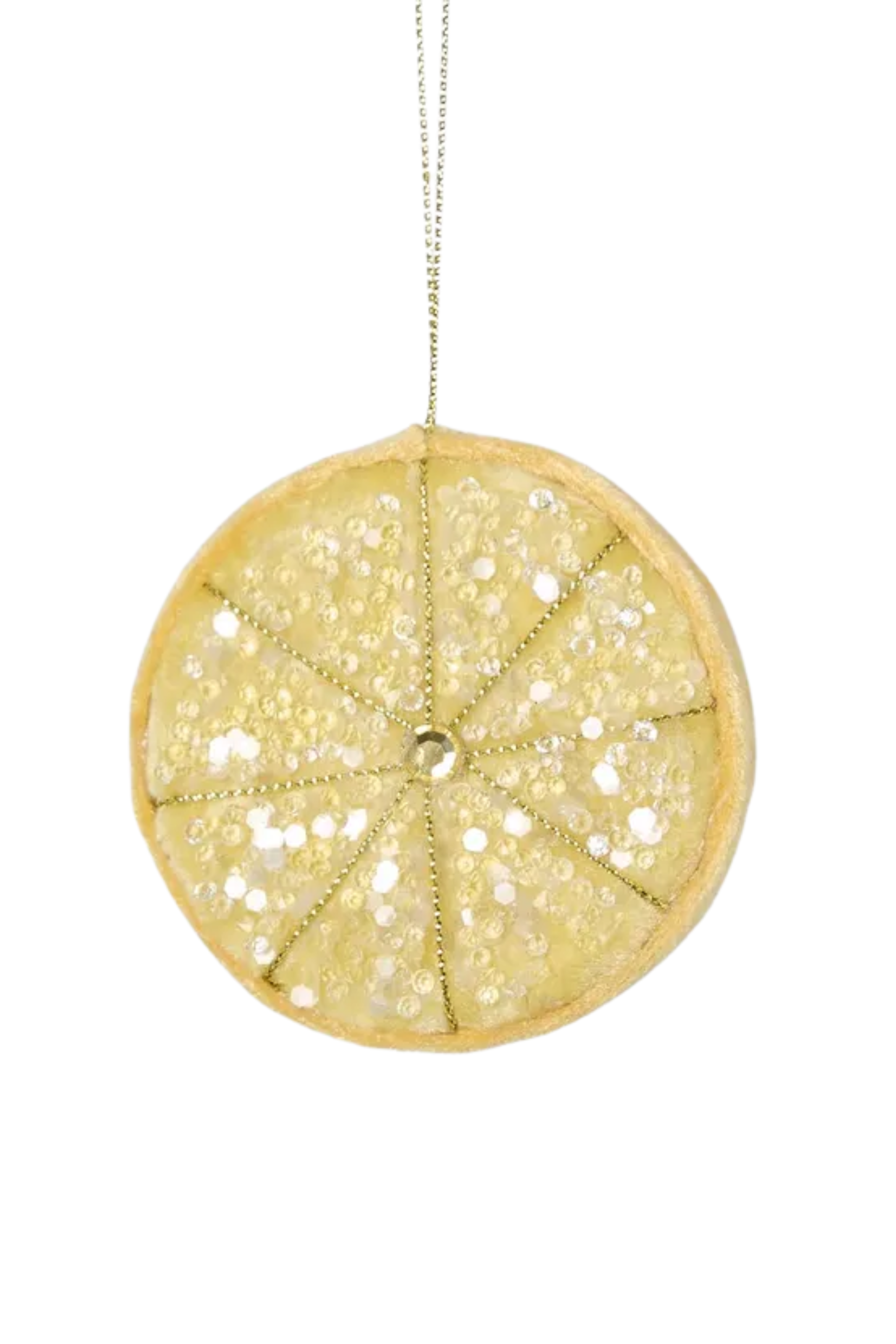 Beaded Lemon Slice - Yellow