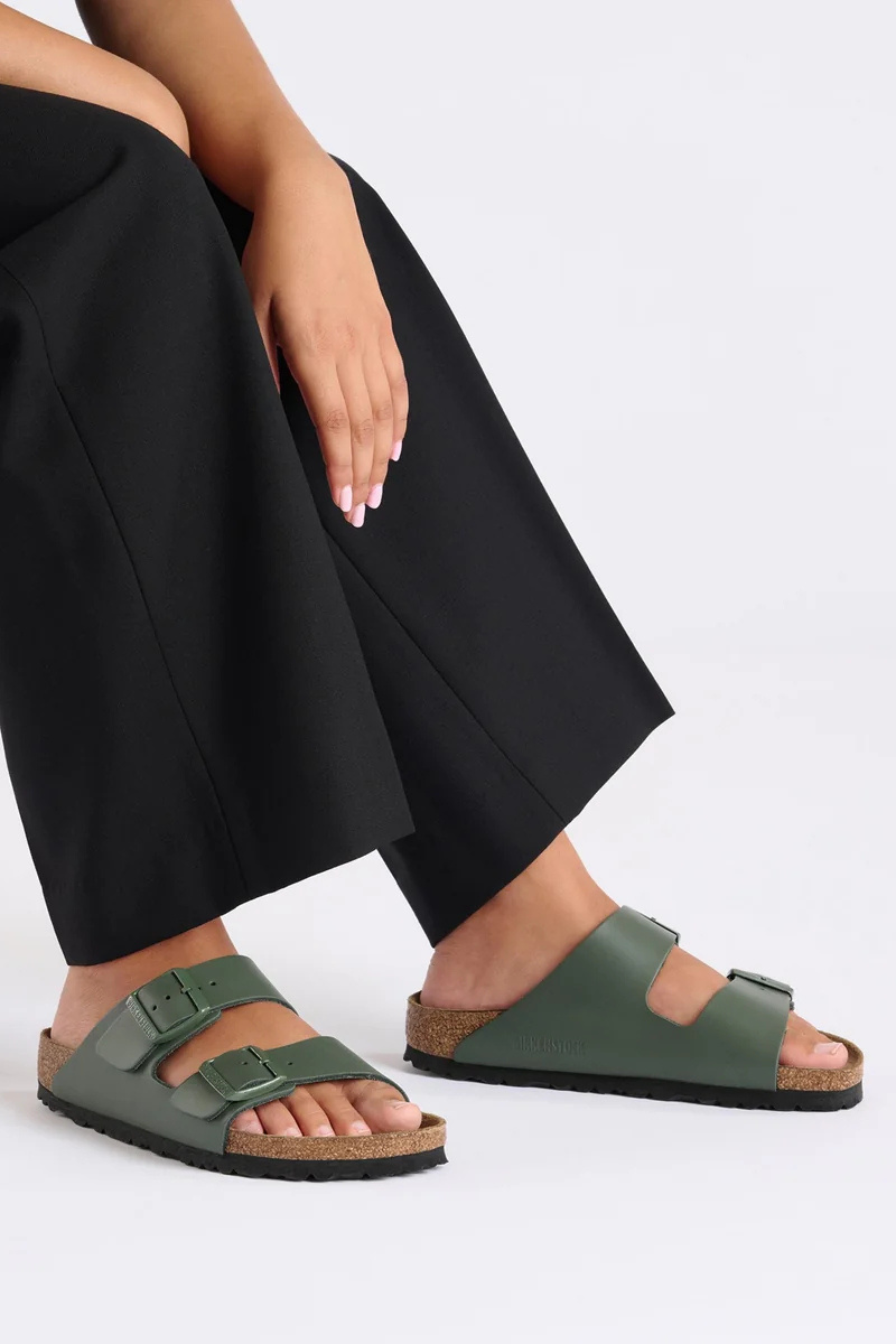Birkenstock Arizona - Thyme Smooth Leather