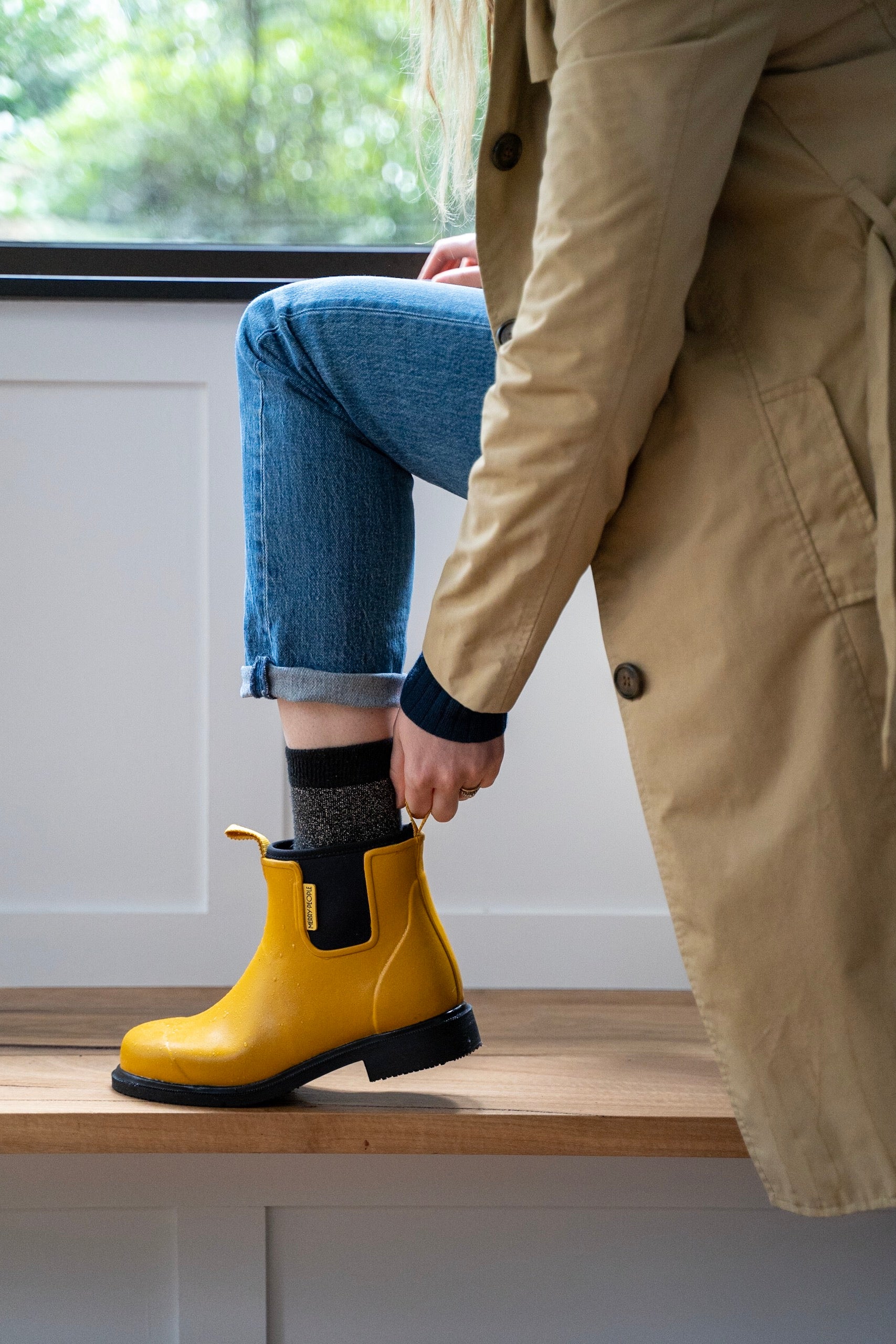 Merry People Bobbi Gumboots/Rainboots - Mustard