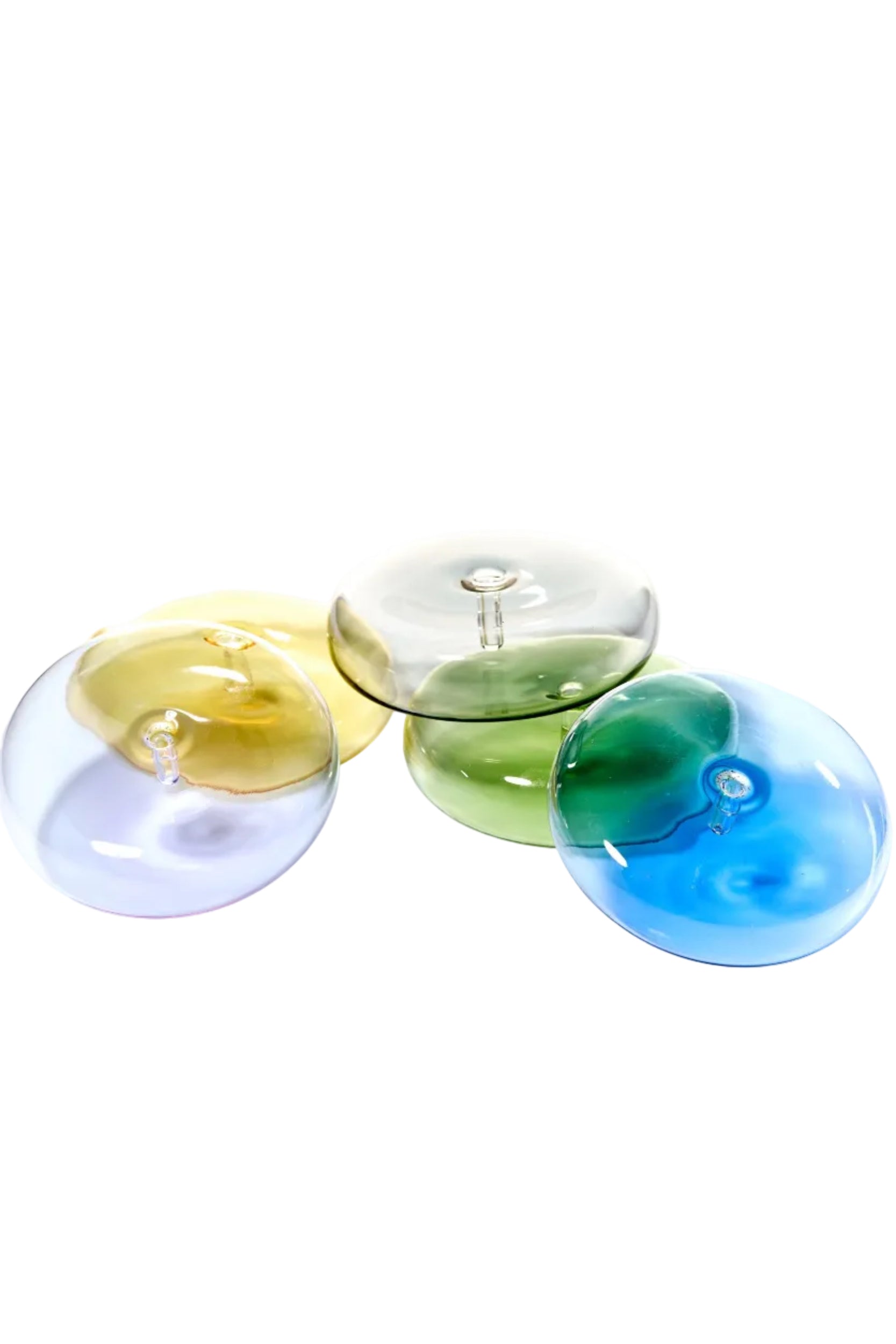 Dimple Hand Blown Glass Incense Holder