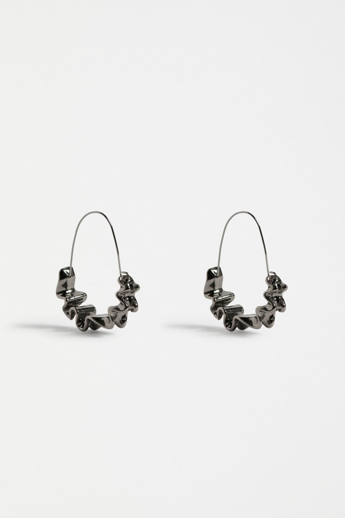 Elk Andel Hoop Earring - Gunmetal