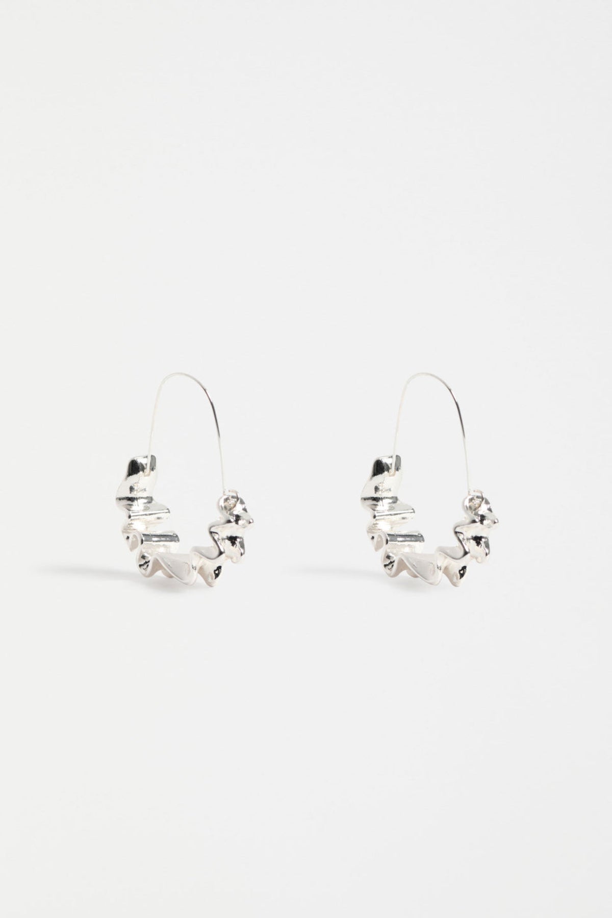 Elk Andel Hoop Earring - Silver