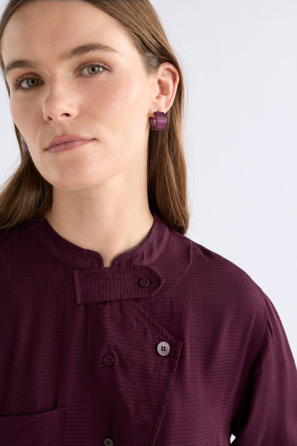 Elk Glynn Small Hoop Earring - Shiraz