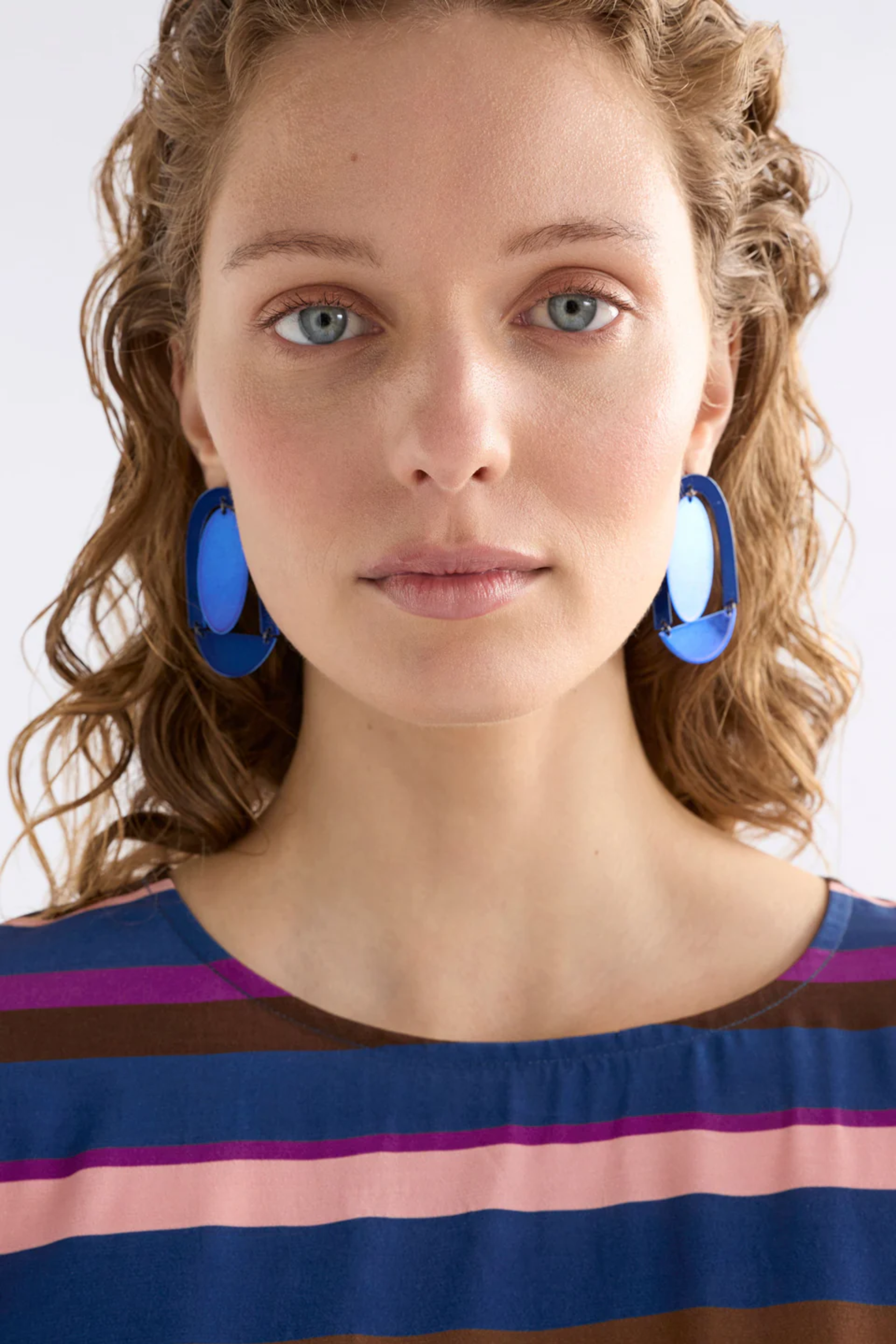 Elk Dadem Drop Earring - Navy