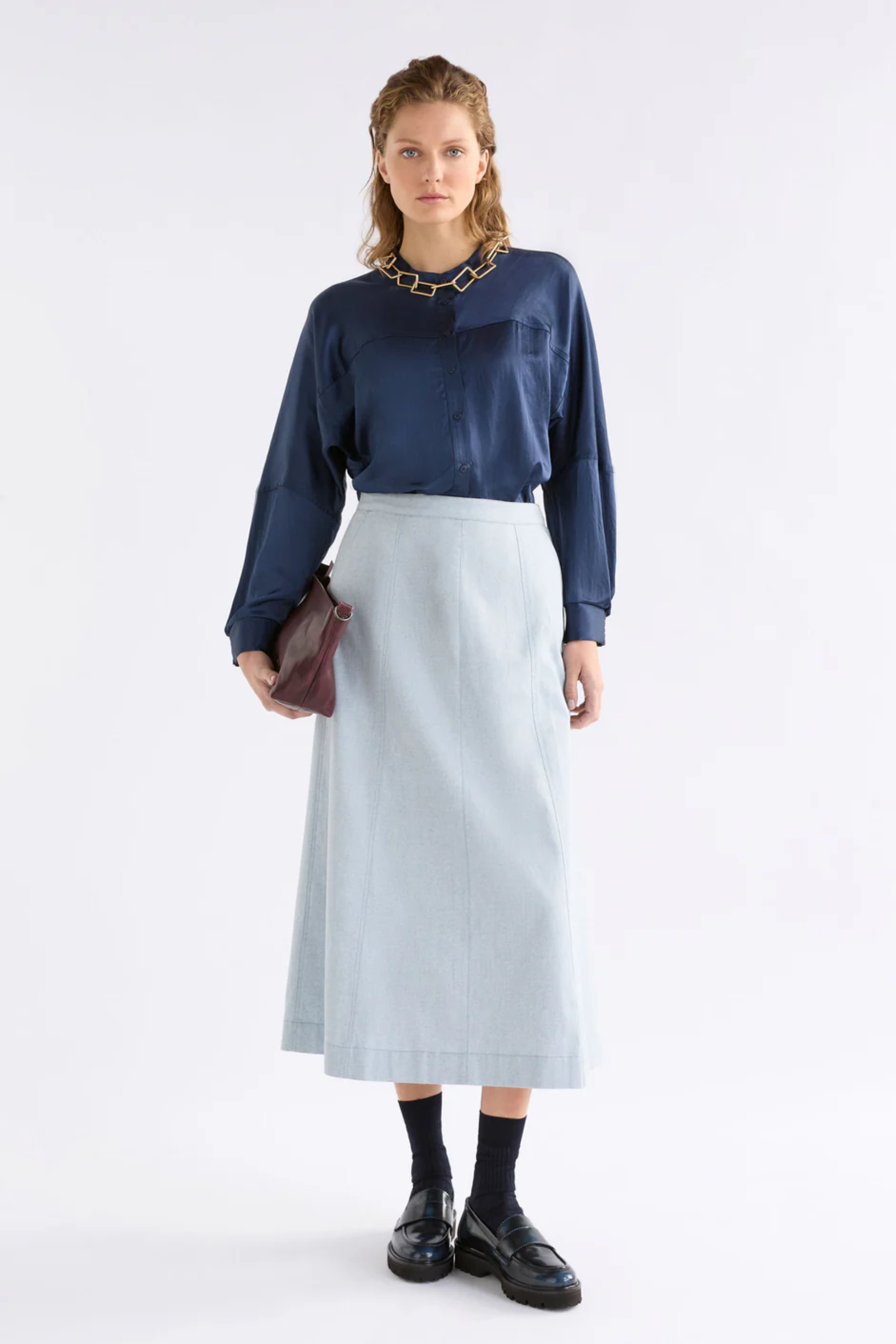 Elk Dree Shirt - Steel Blue