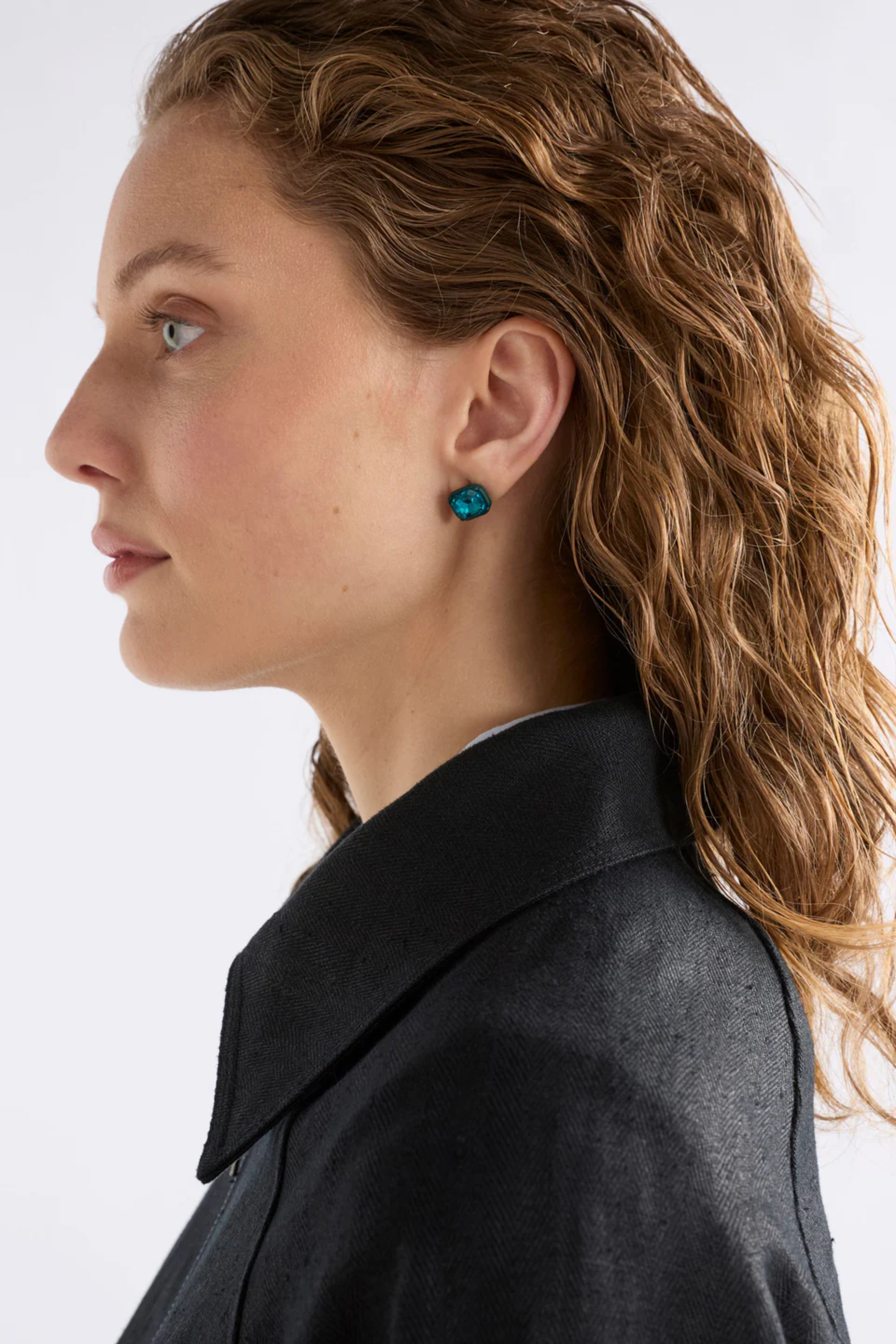 Elk Jule Mini Stud Earring - Peacock