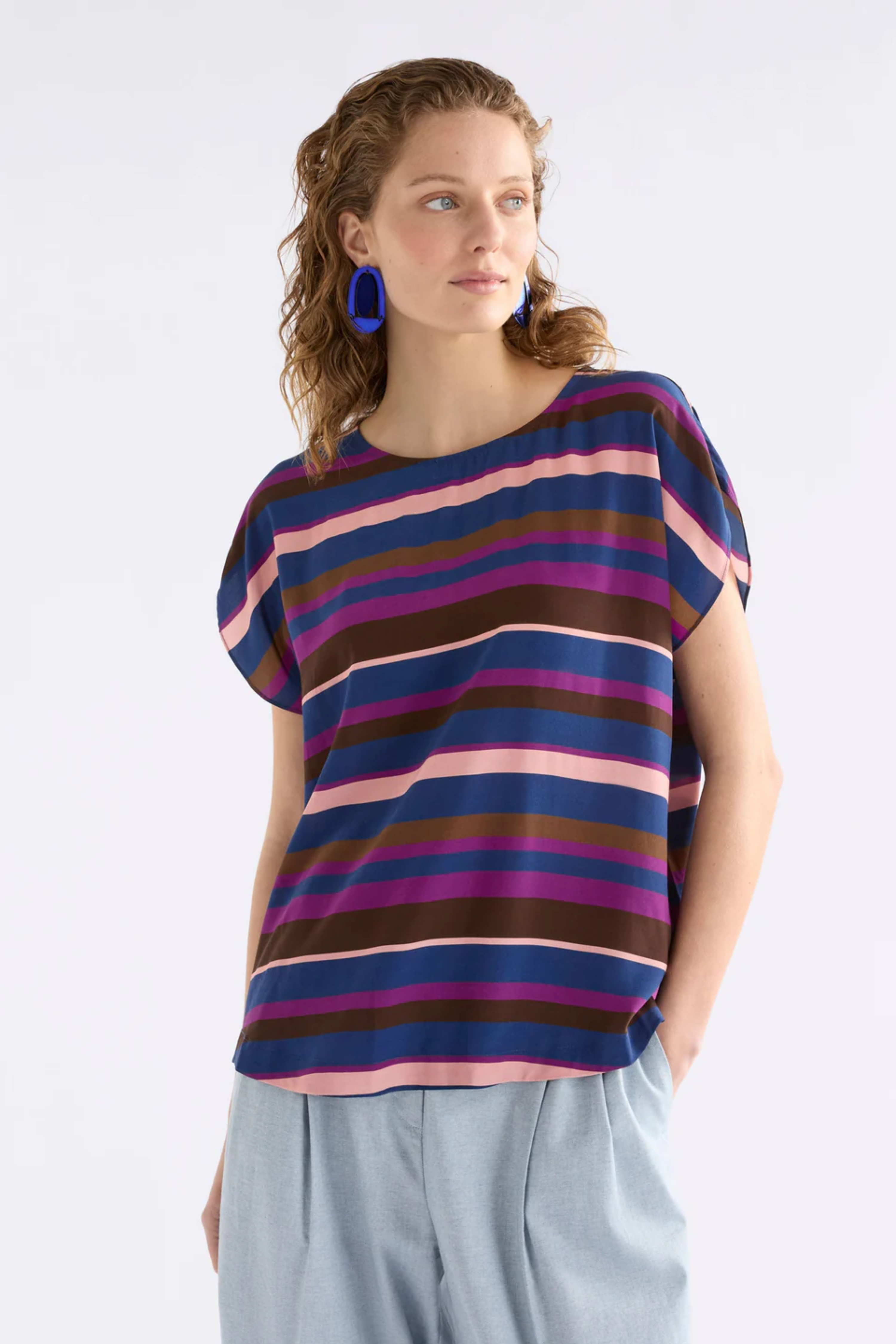 Elk Kash Top - Riga Stripe