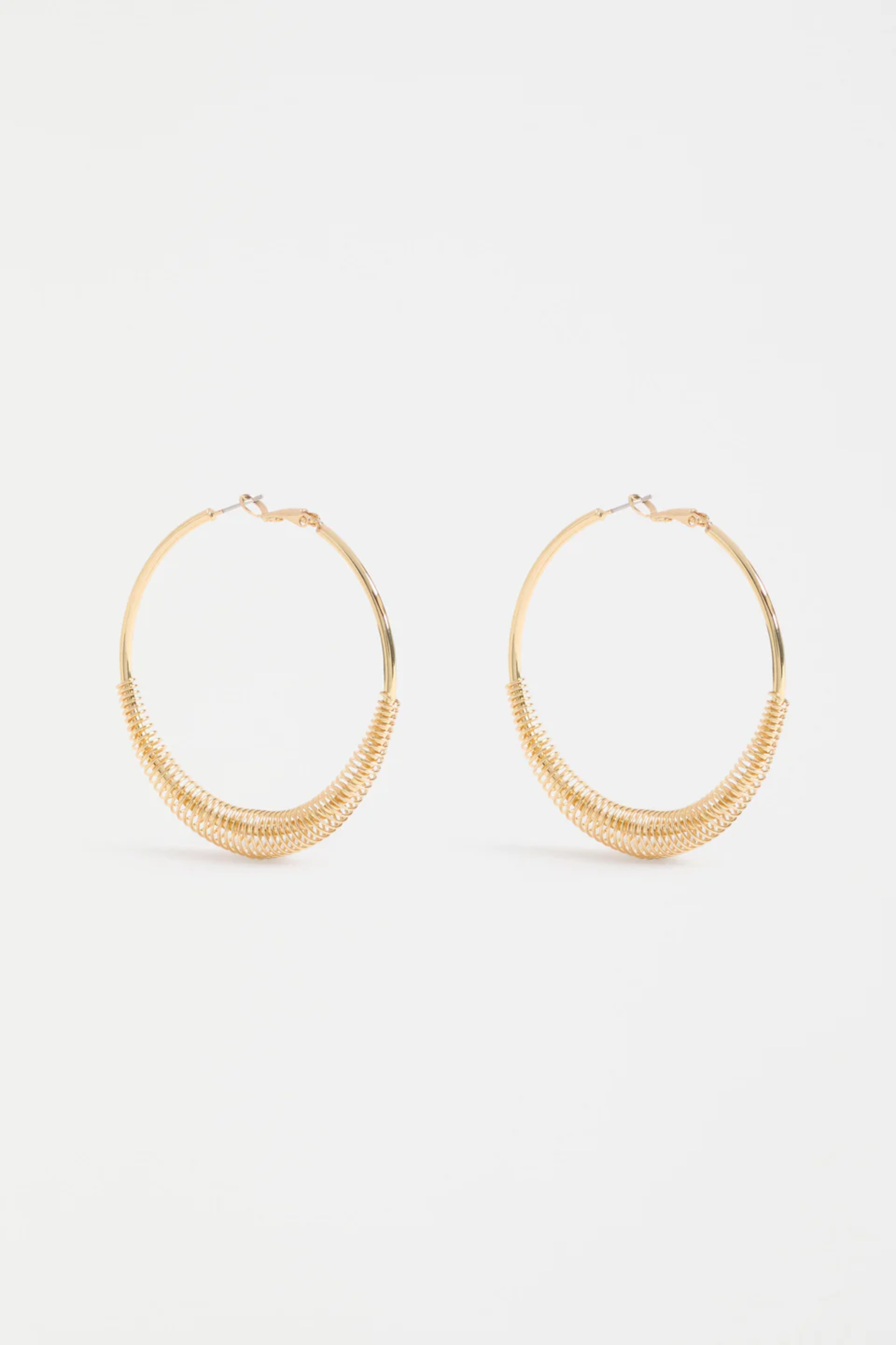 Elk Solf Metallic Hoop Earring - Gold