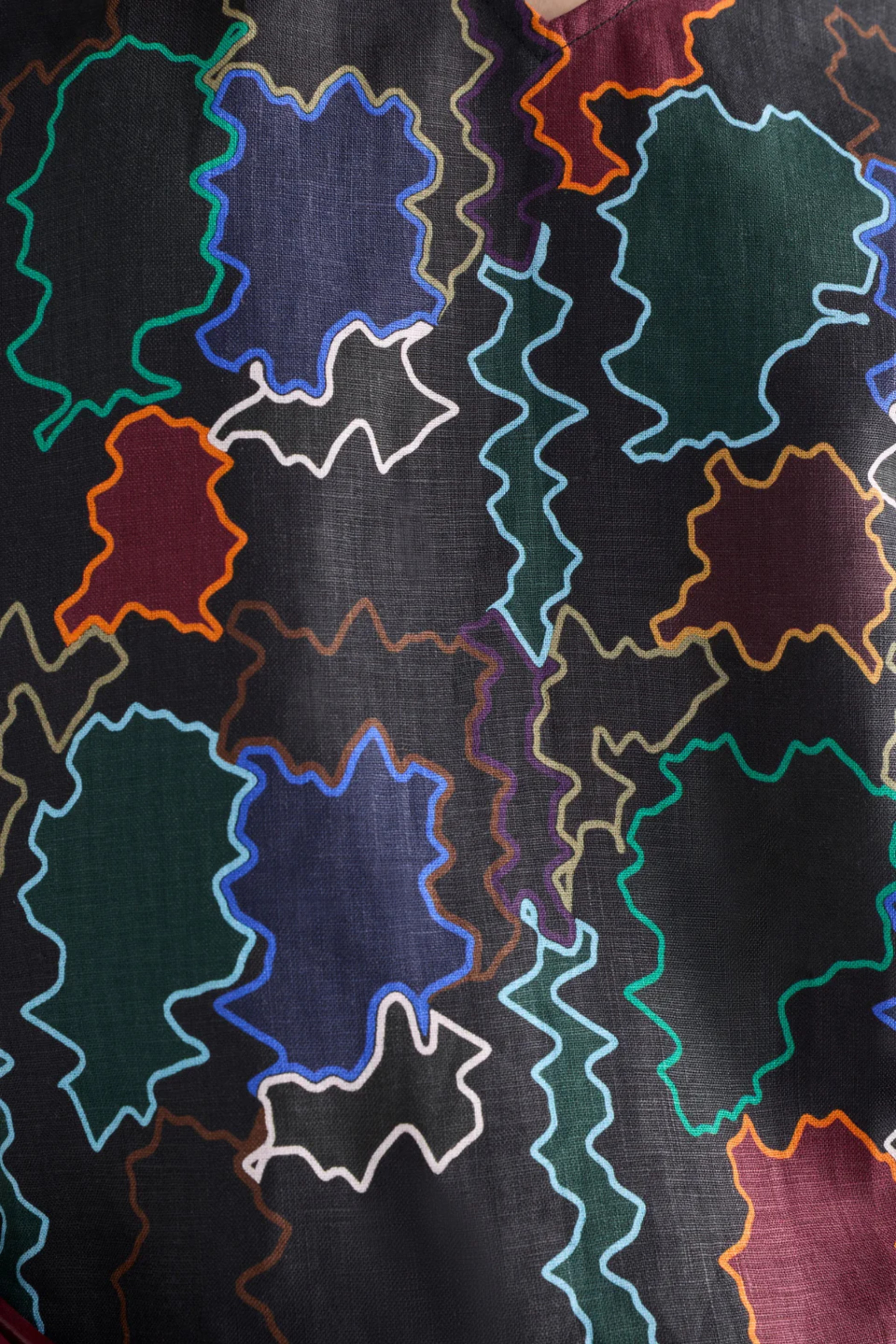 Elk Tilko Shirt Dress - Suma Line Print