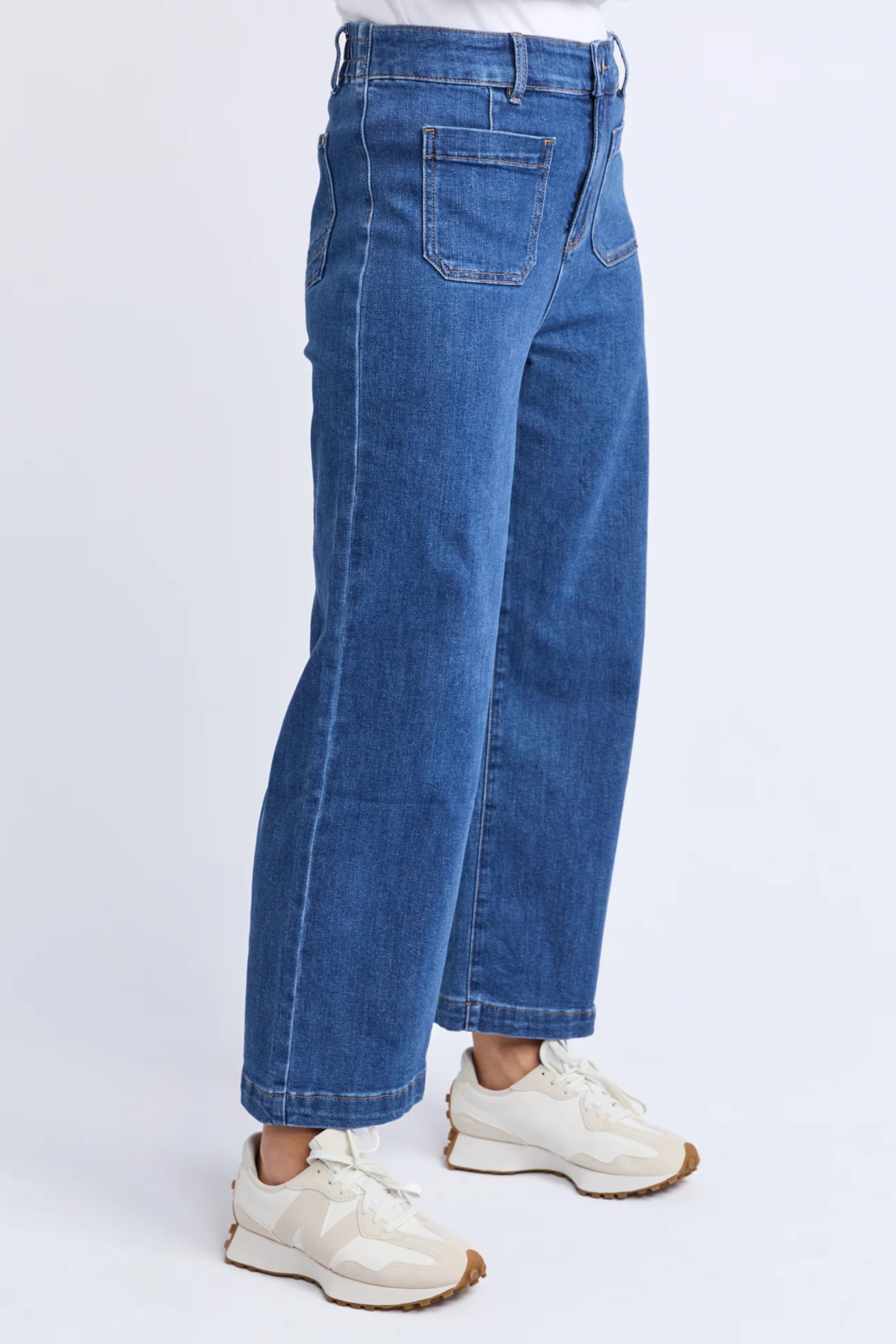 Elm Alyssa Front Pocket Jean - Mid Blue