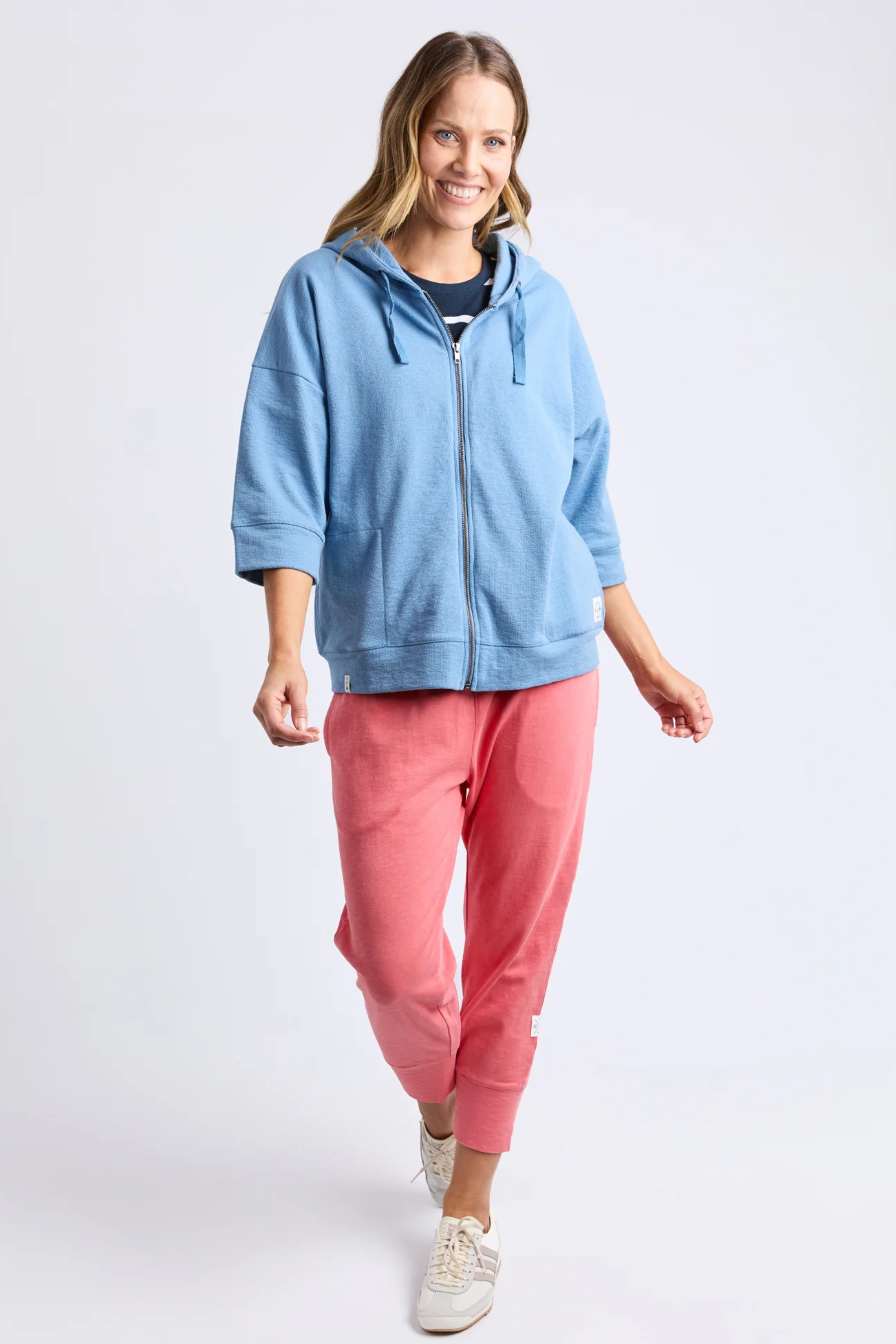 Elm Beachy Zip Hoodie - Blue Shadow