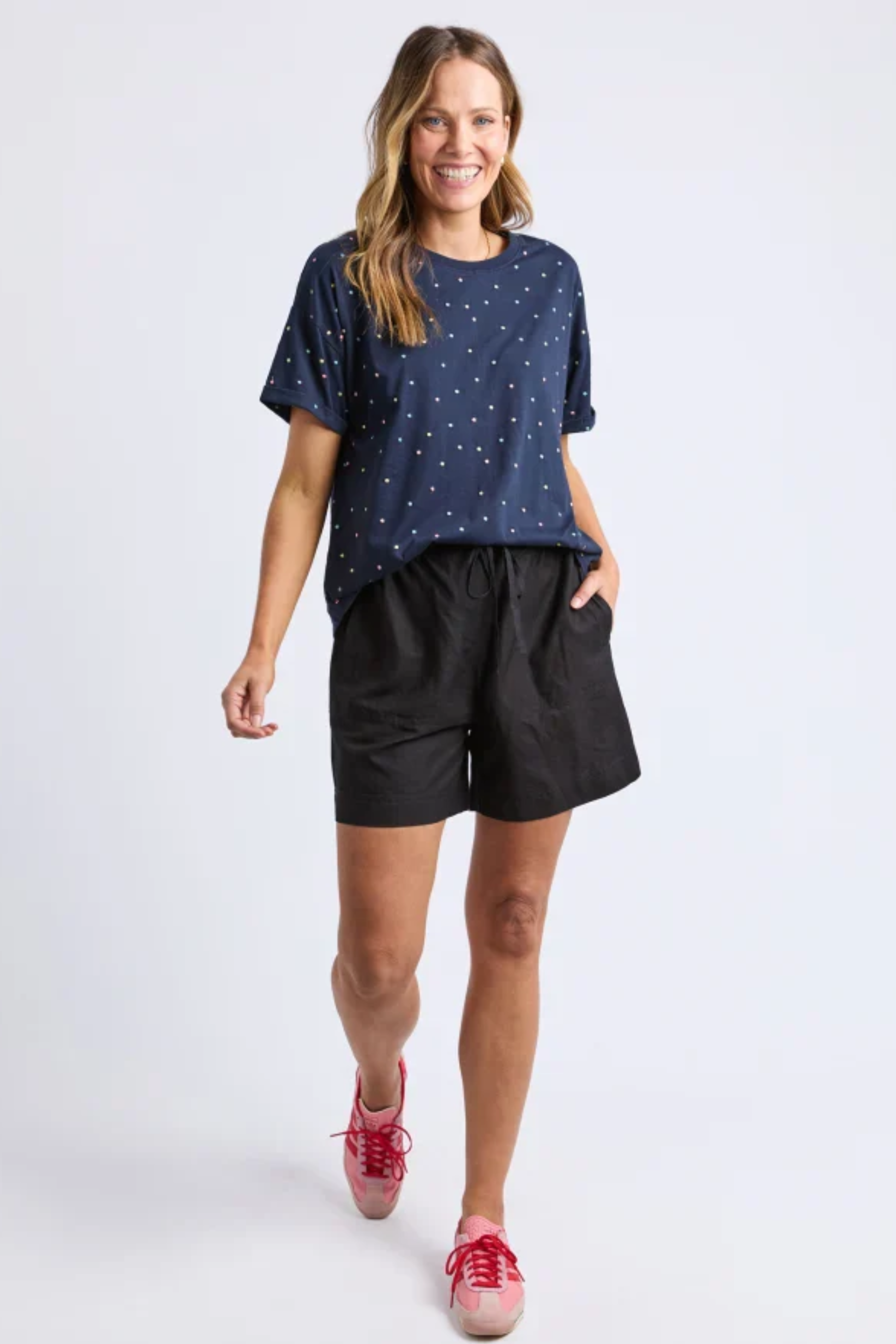 Elm Festive Spot Tee - Navy