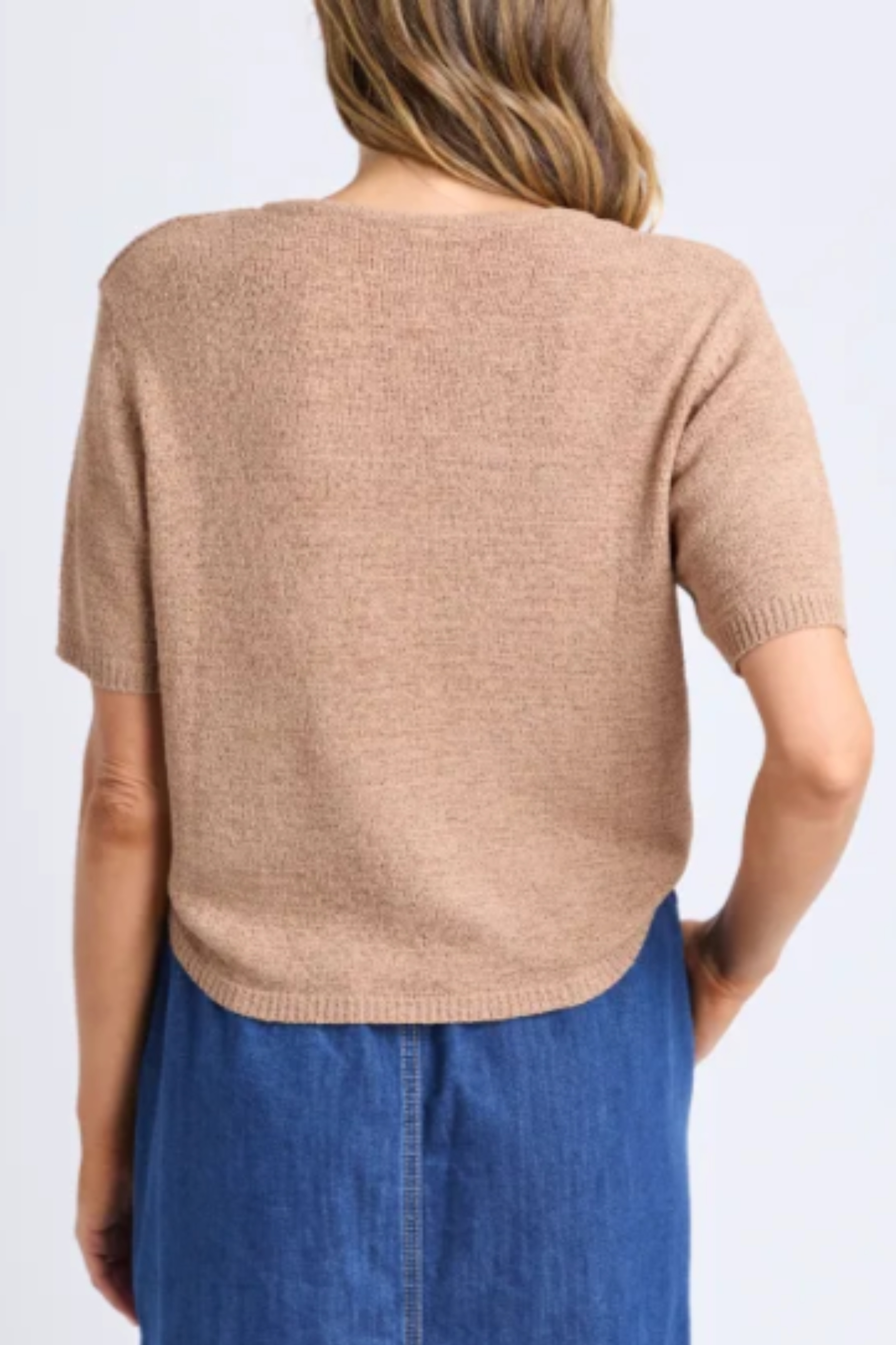 Elm Knit Tee - Natural