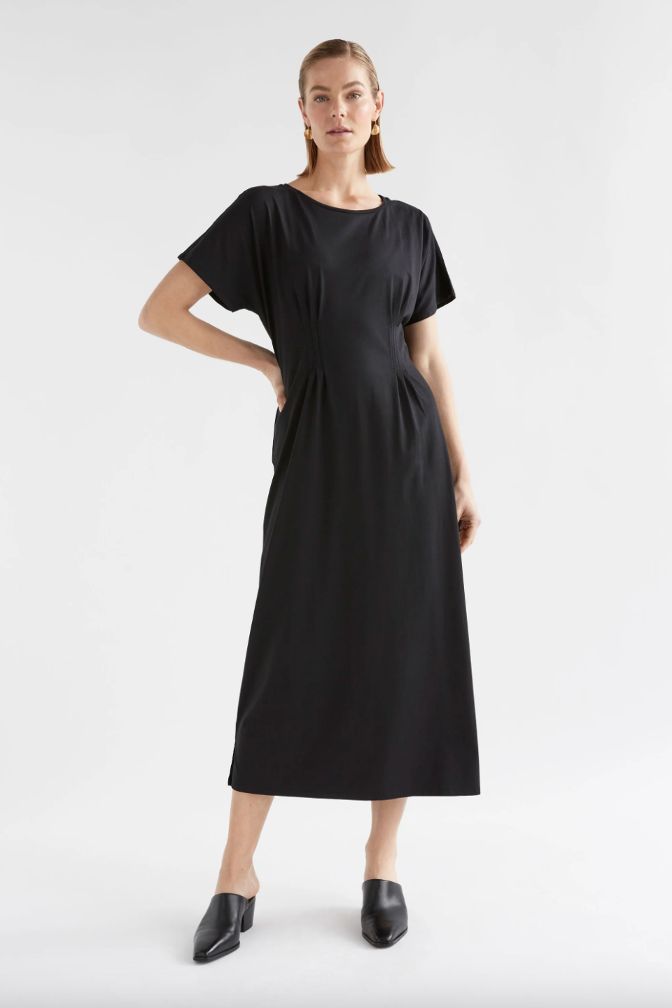 Elk Enda Tshirt Dress - Black
