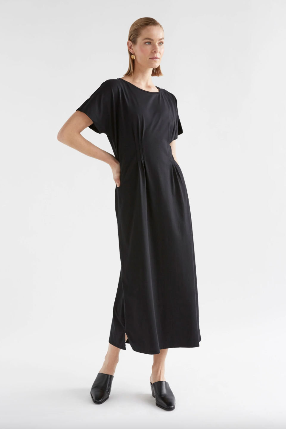 Elk Enda Tshirt Dress - Black