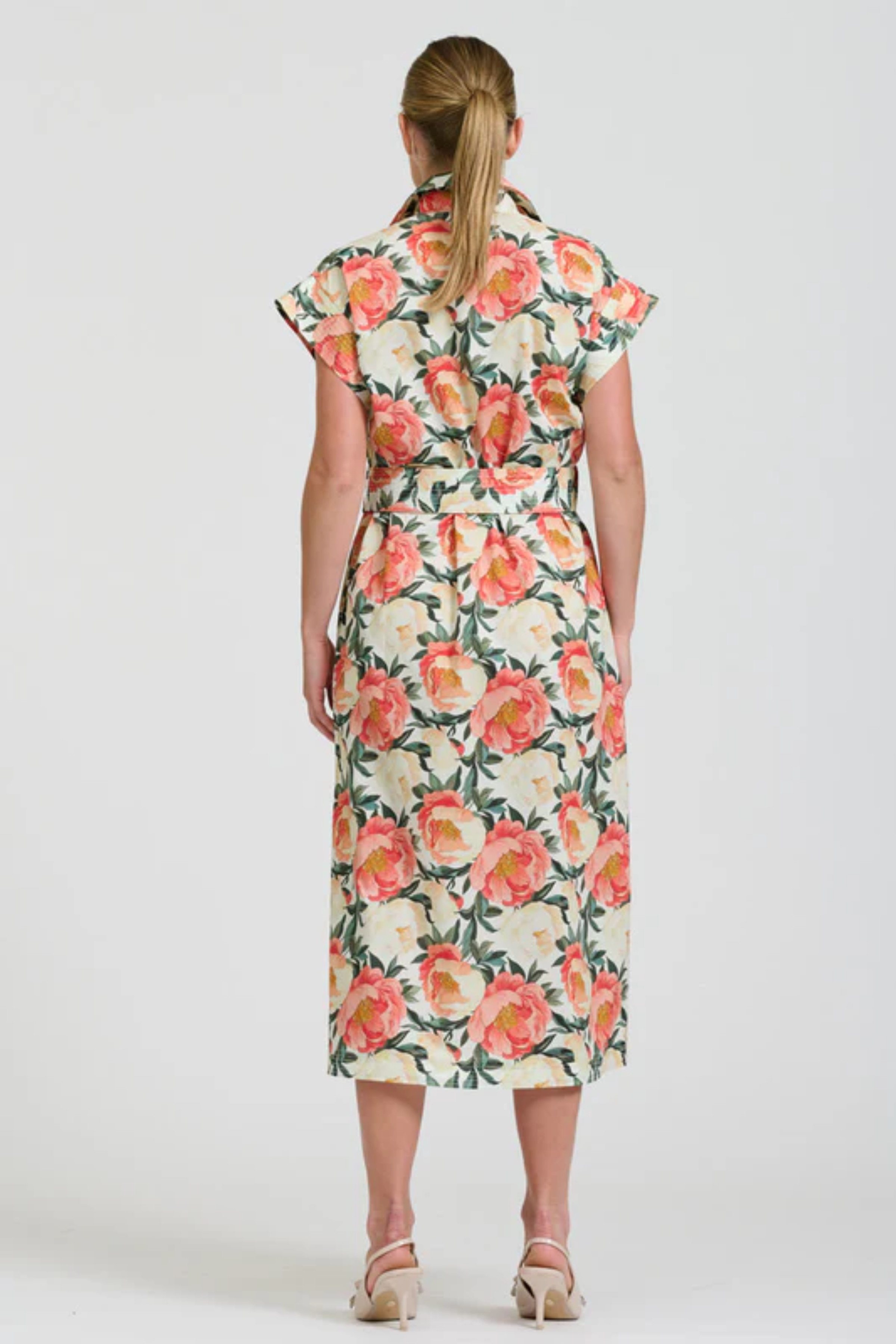 Fifi Shirt Dress - Peony