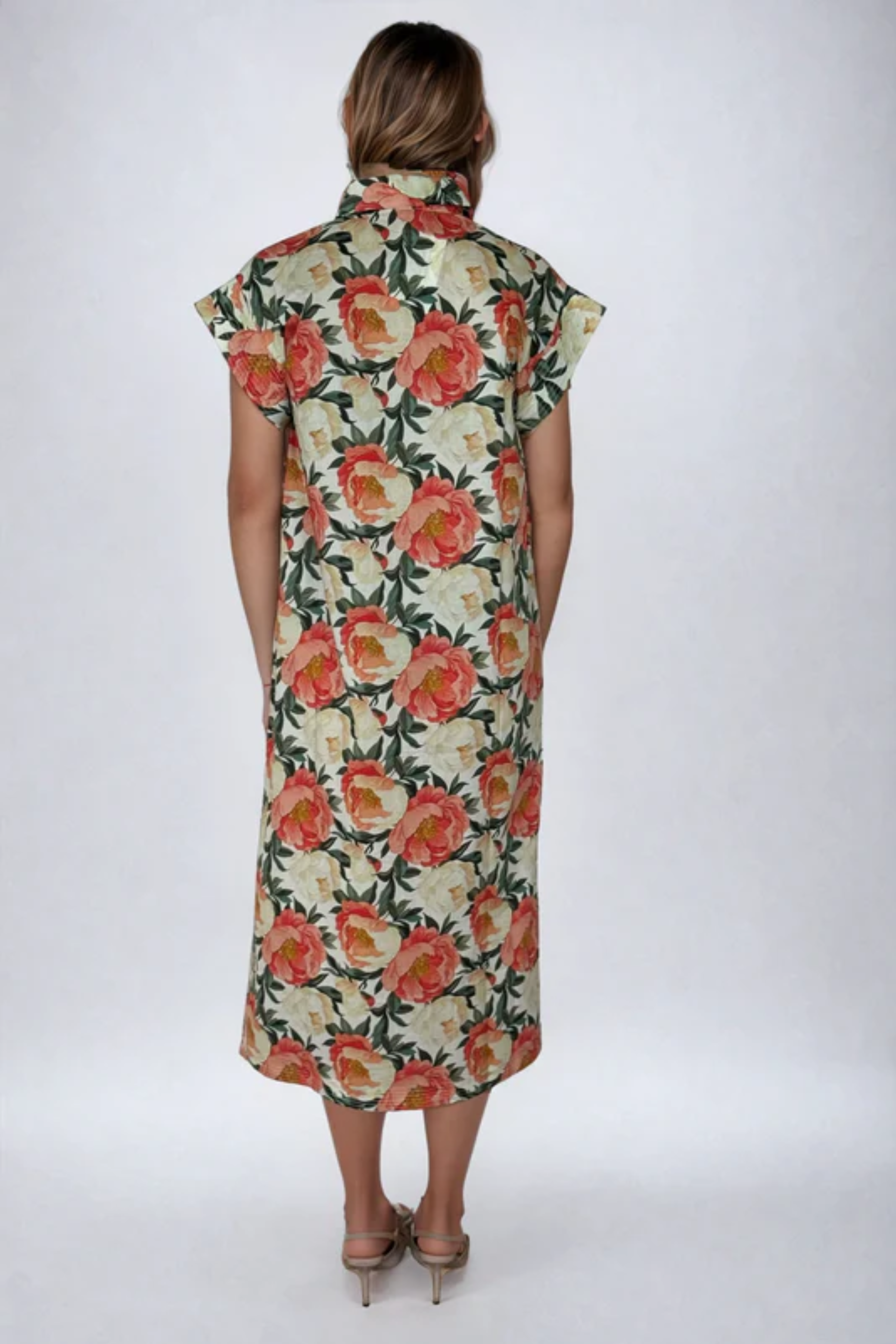 Fifi Shirt Dress - Peony