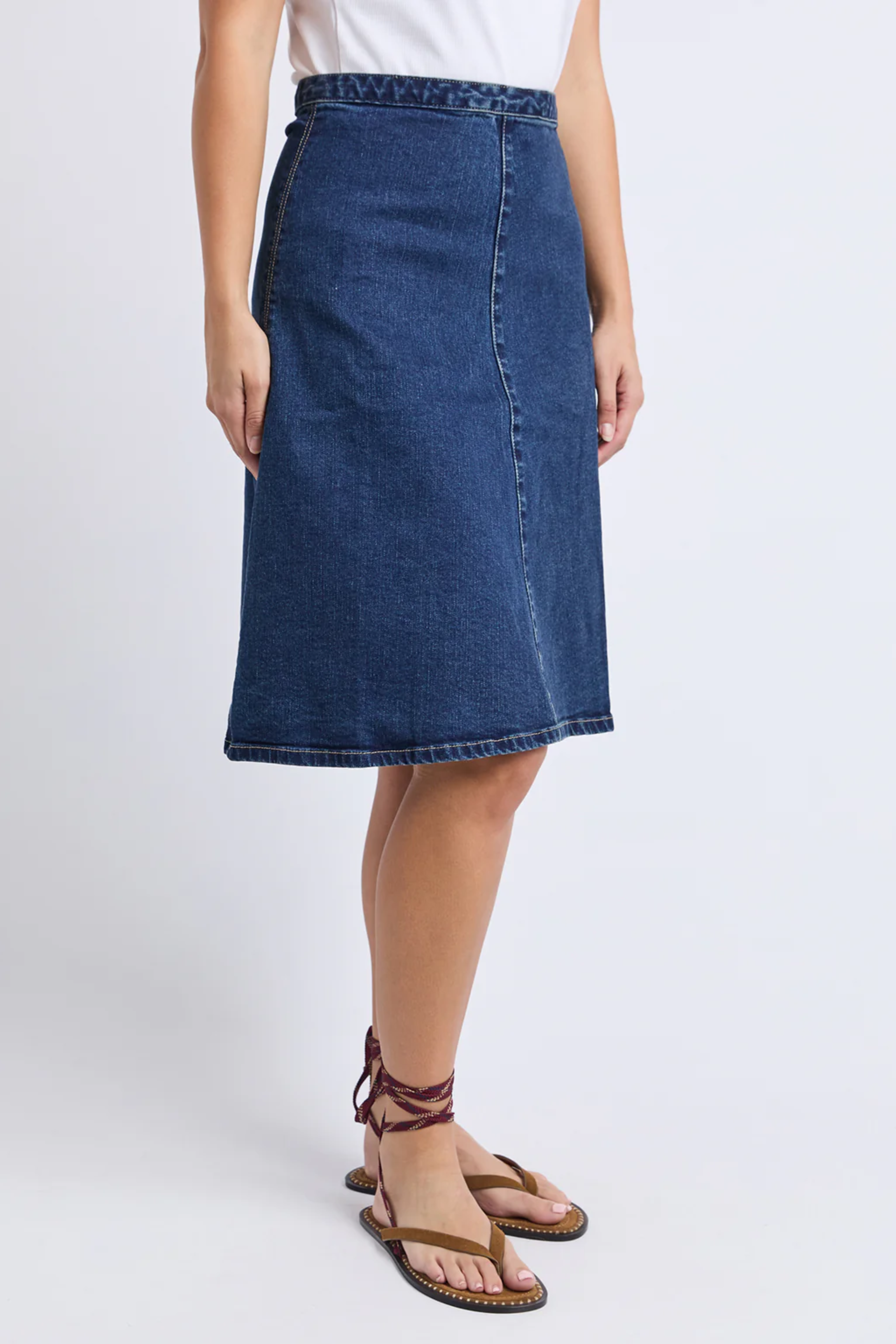 Foxwood Copenhagen Skirt - Mid Blue