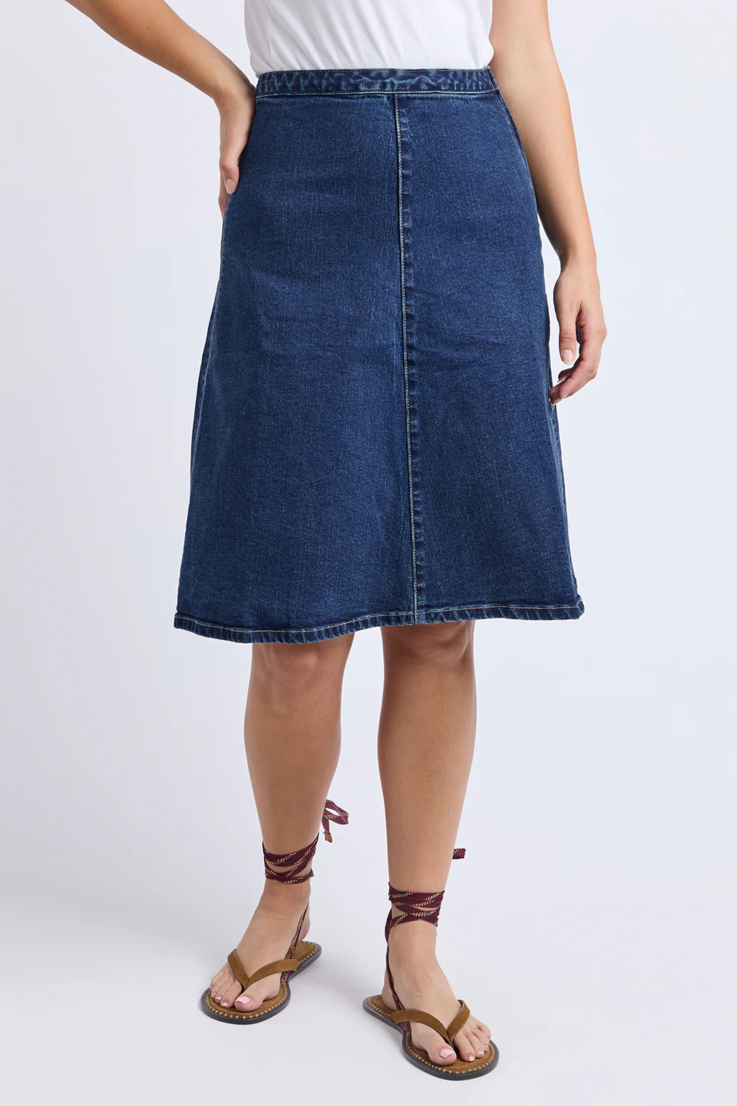 Foxwood Copenhagen Skirt - Mid Blue