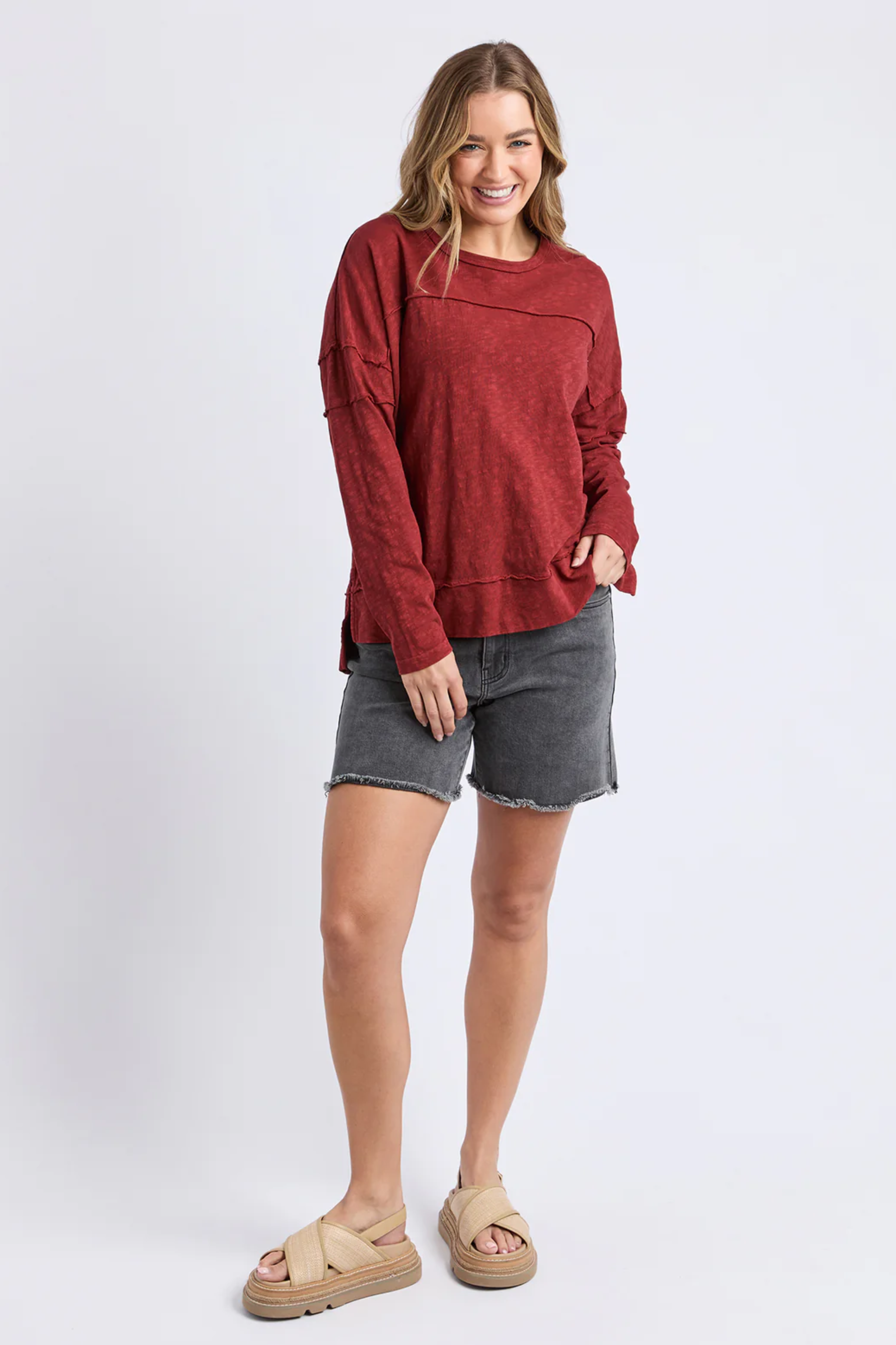 Foxwood Jayne Throw On Top - Russet