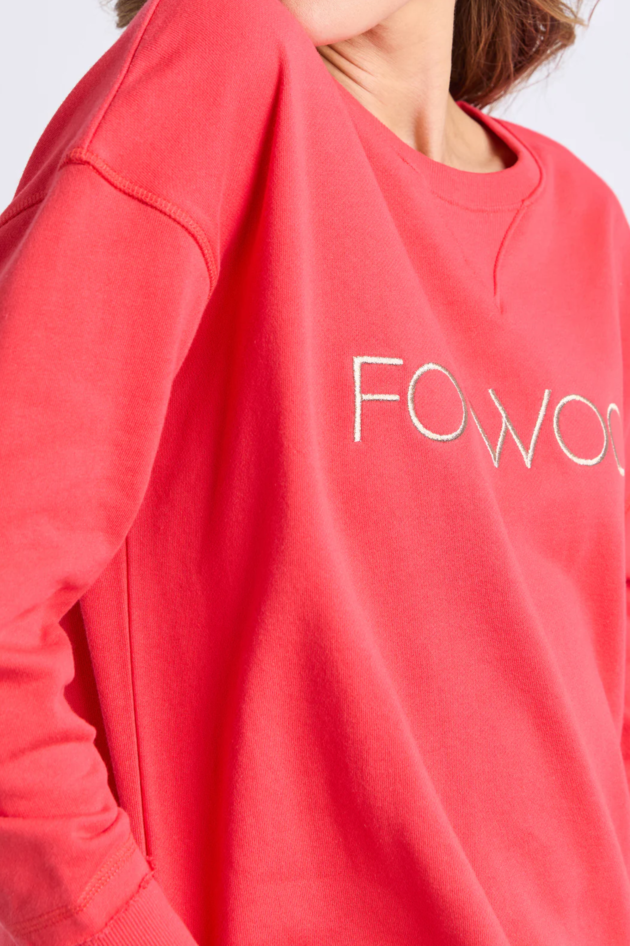 Foxwood Simplified Metallic Crew - Red