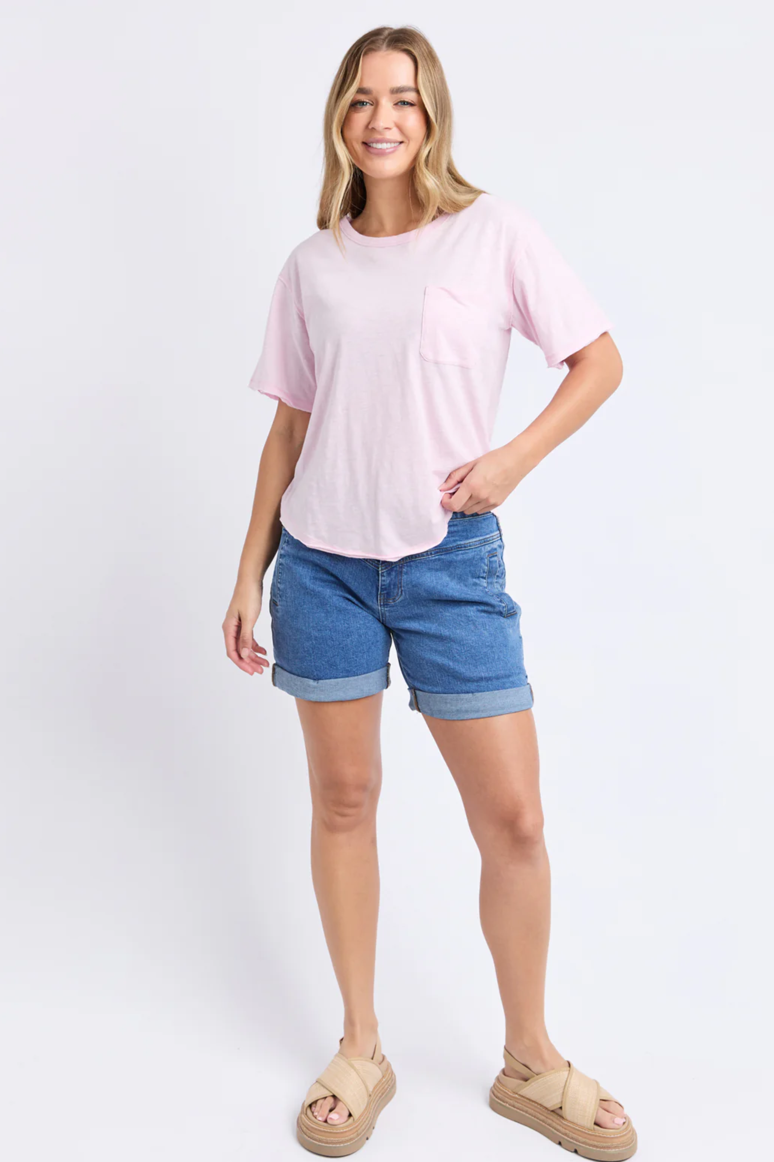 Foxwood San Diego Tee - Pale Pink