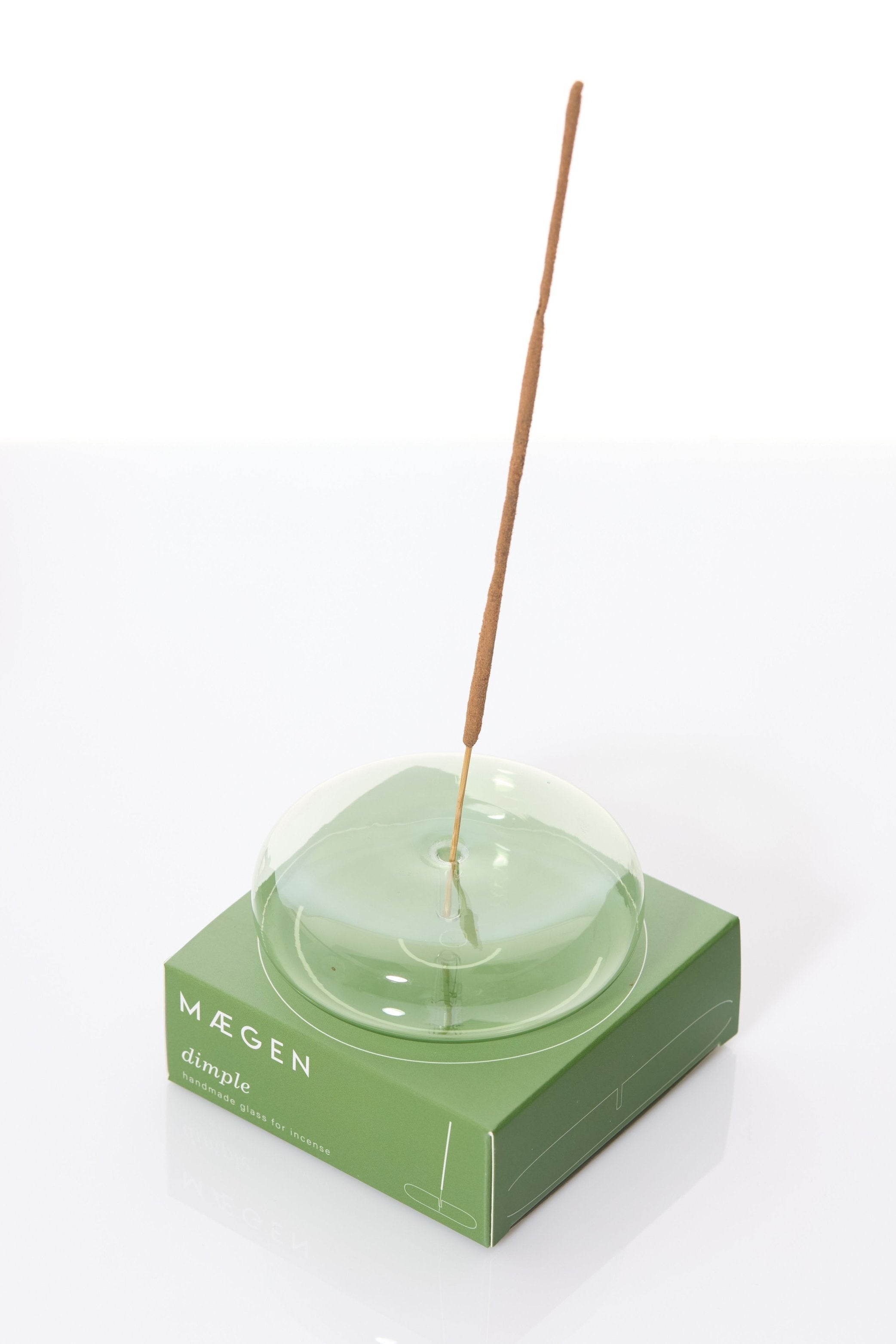 Dimple Hand Blown Glass Incense Holder