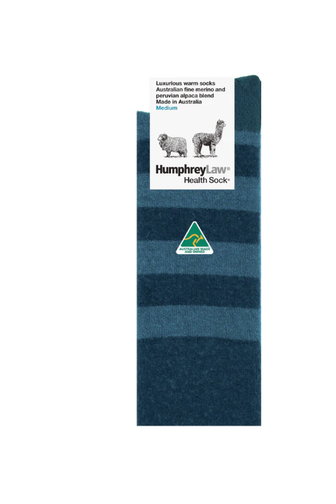 Alpaca/Merino Stripe Socks - Humphrey Law