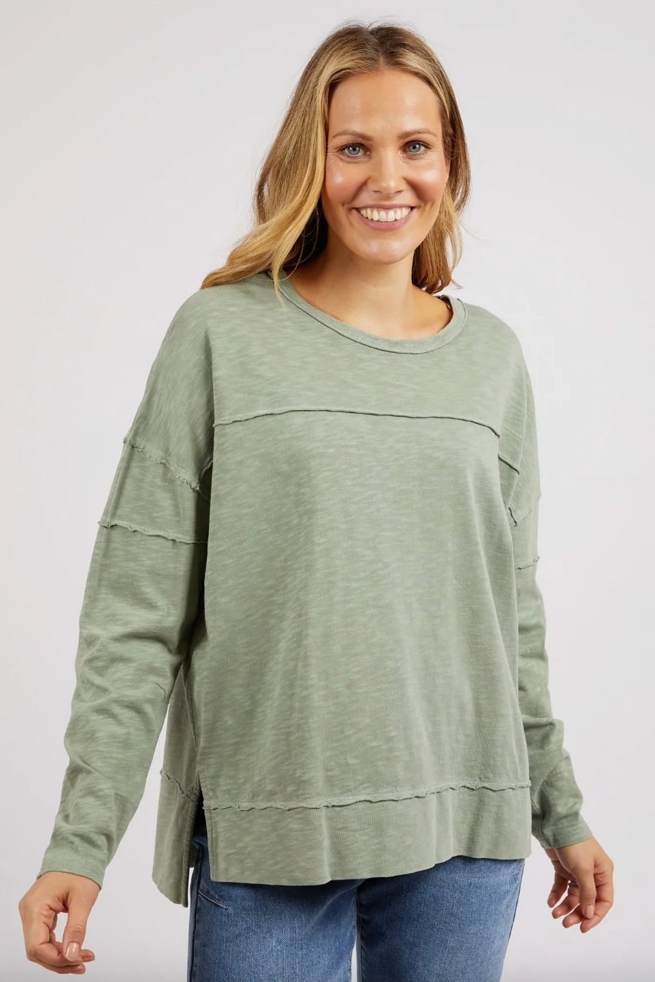 Foxwood Jayne Throw On Top - Sage