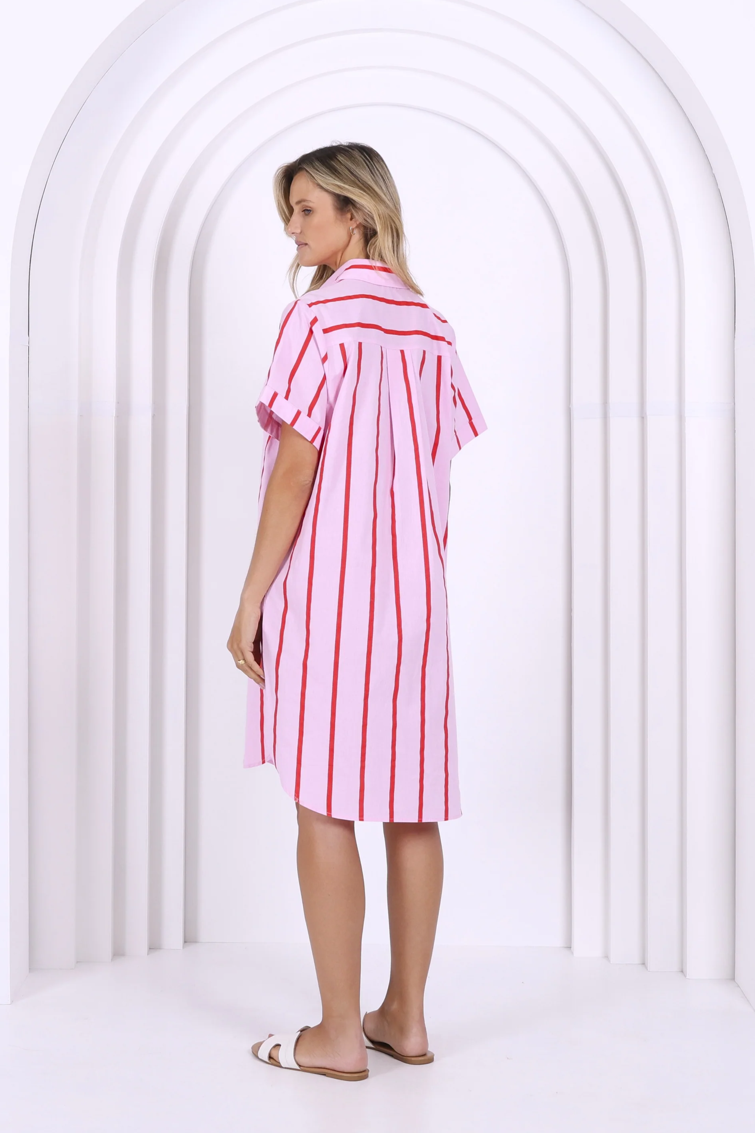 Karina Dress - Pink/Red