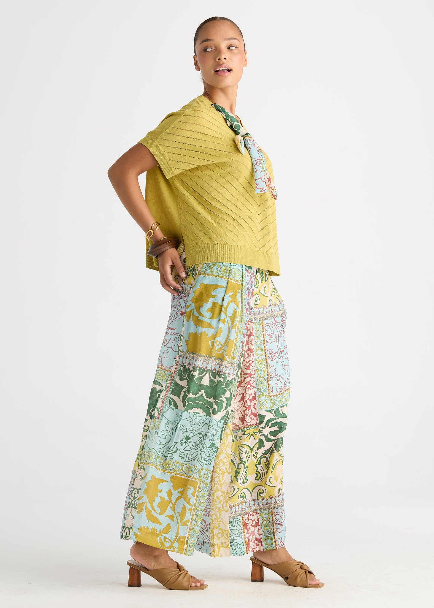 Scarf Detail Top - Acacia