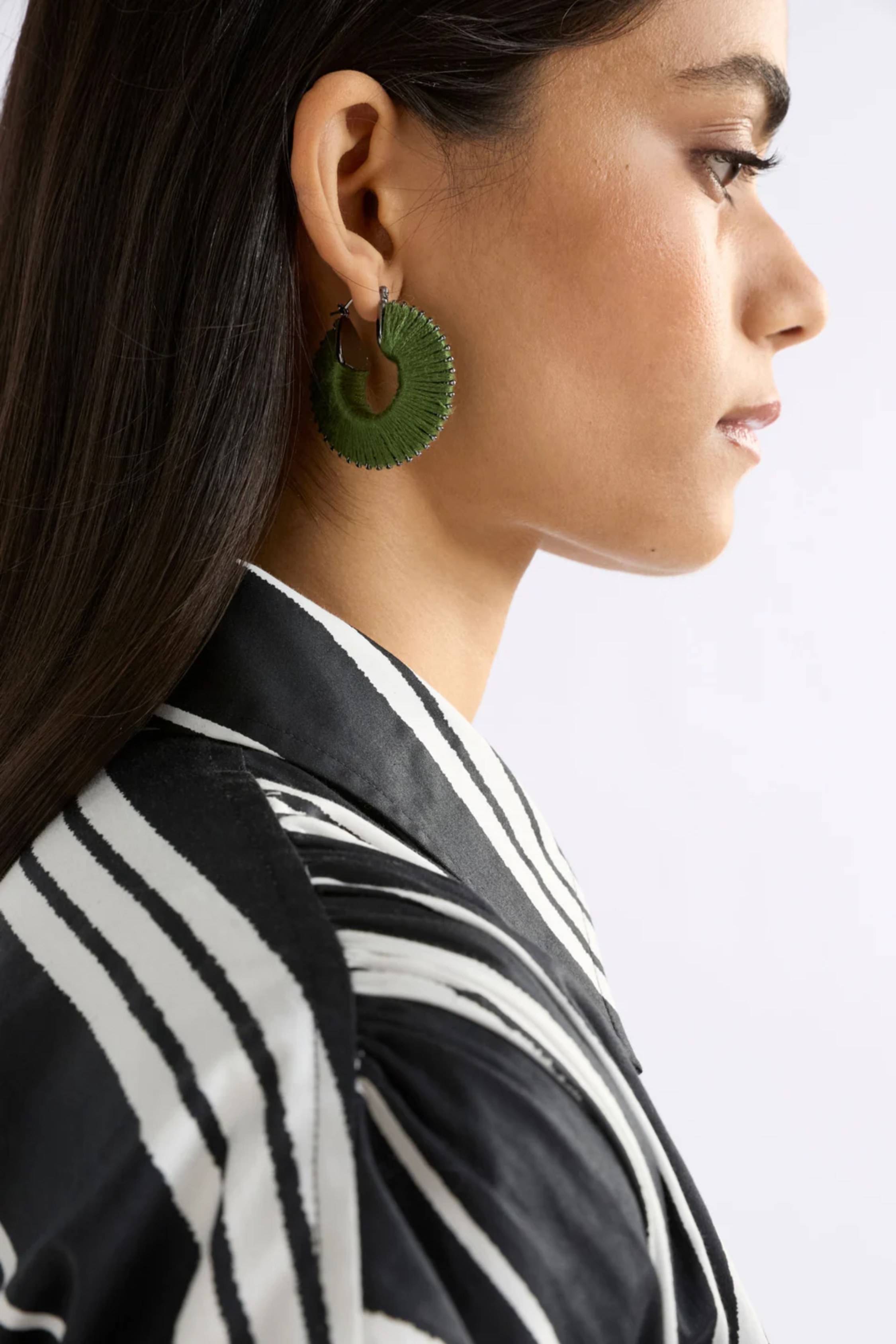 Ledde Hoop Earring - Mulberry