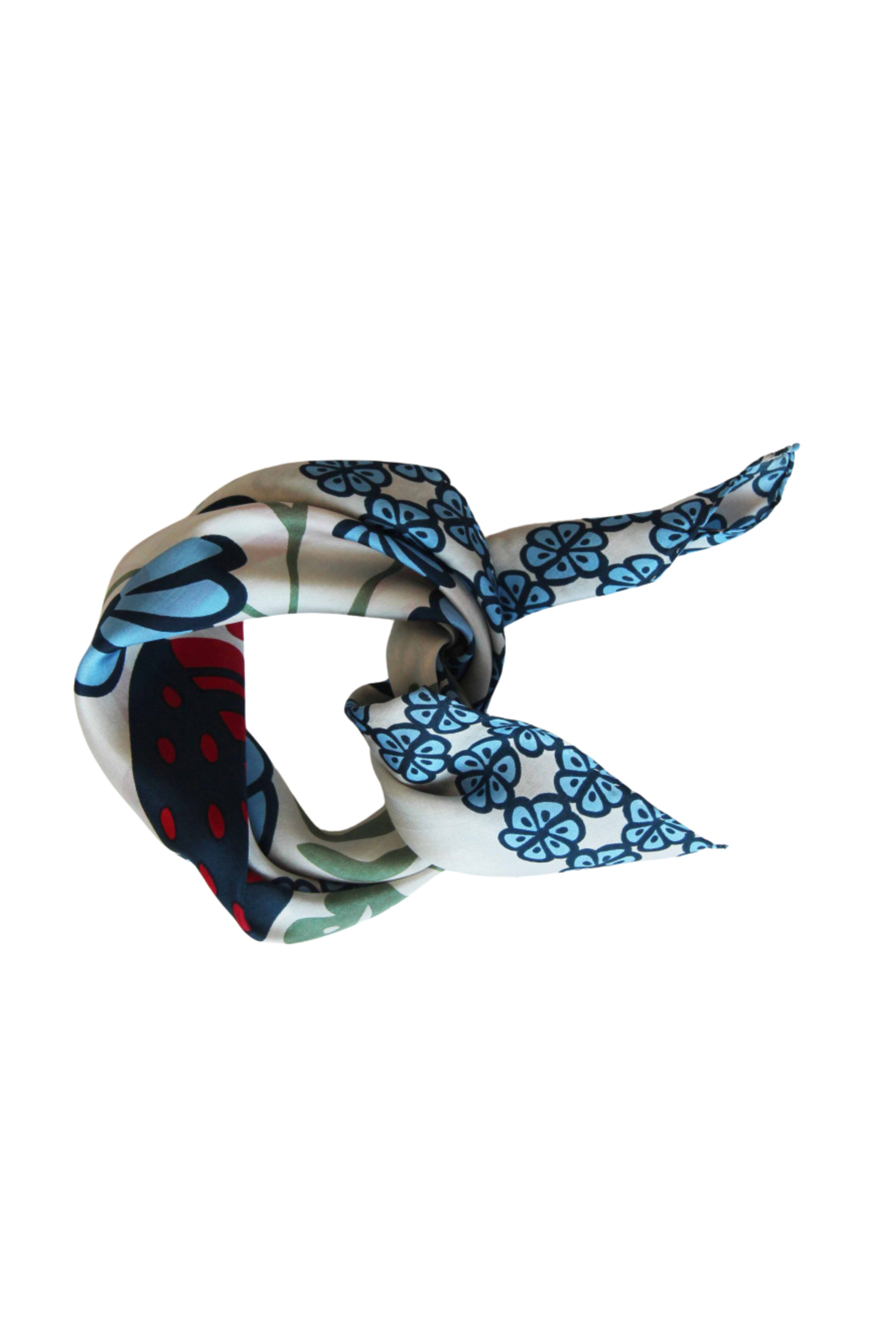Les Belles Vagabondes Mini Alice Scarf - Bleu Blue