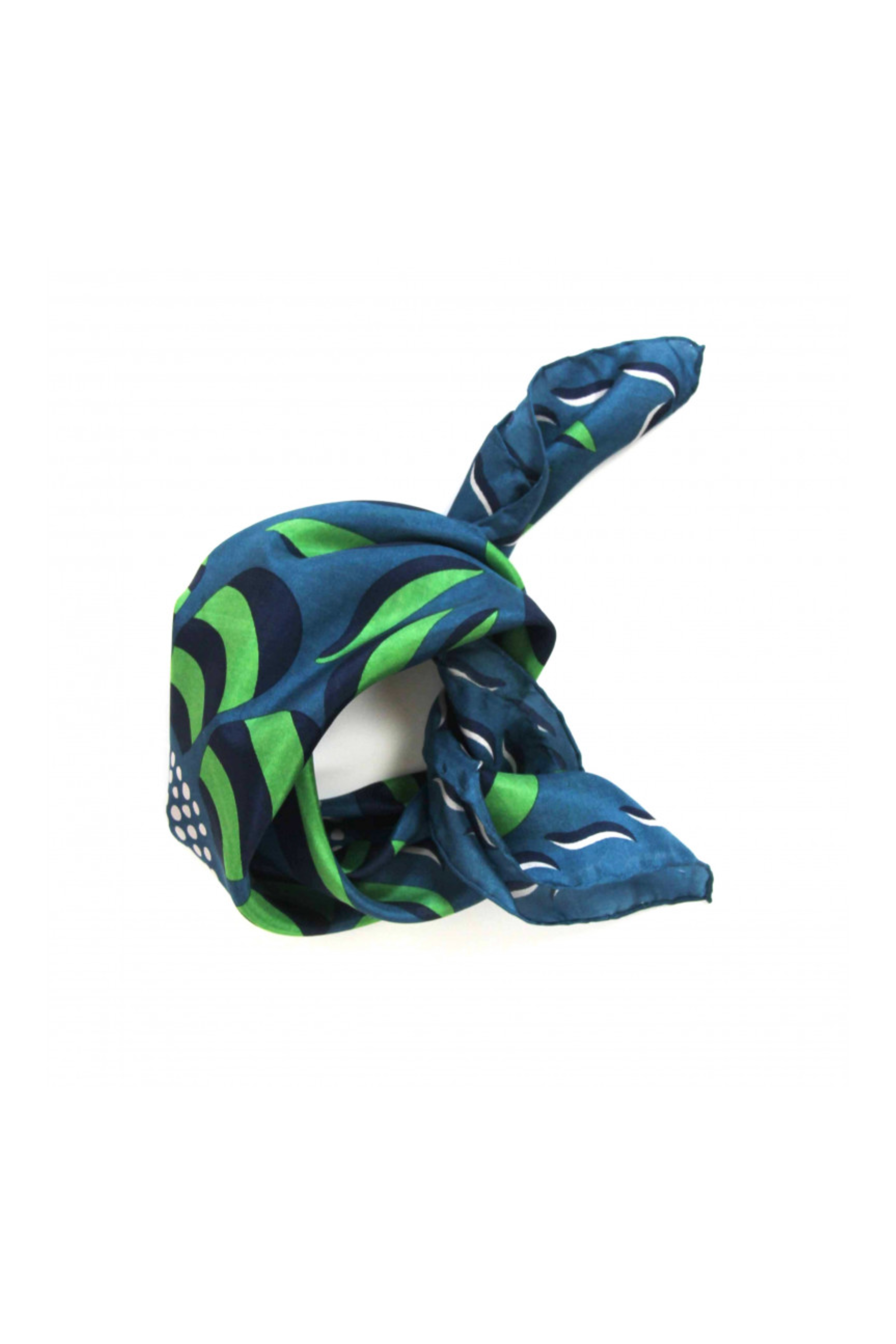 Les Belles Vagabondes Mini Forget Me Not Scarf - Green