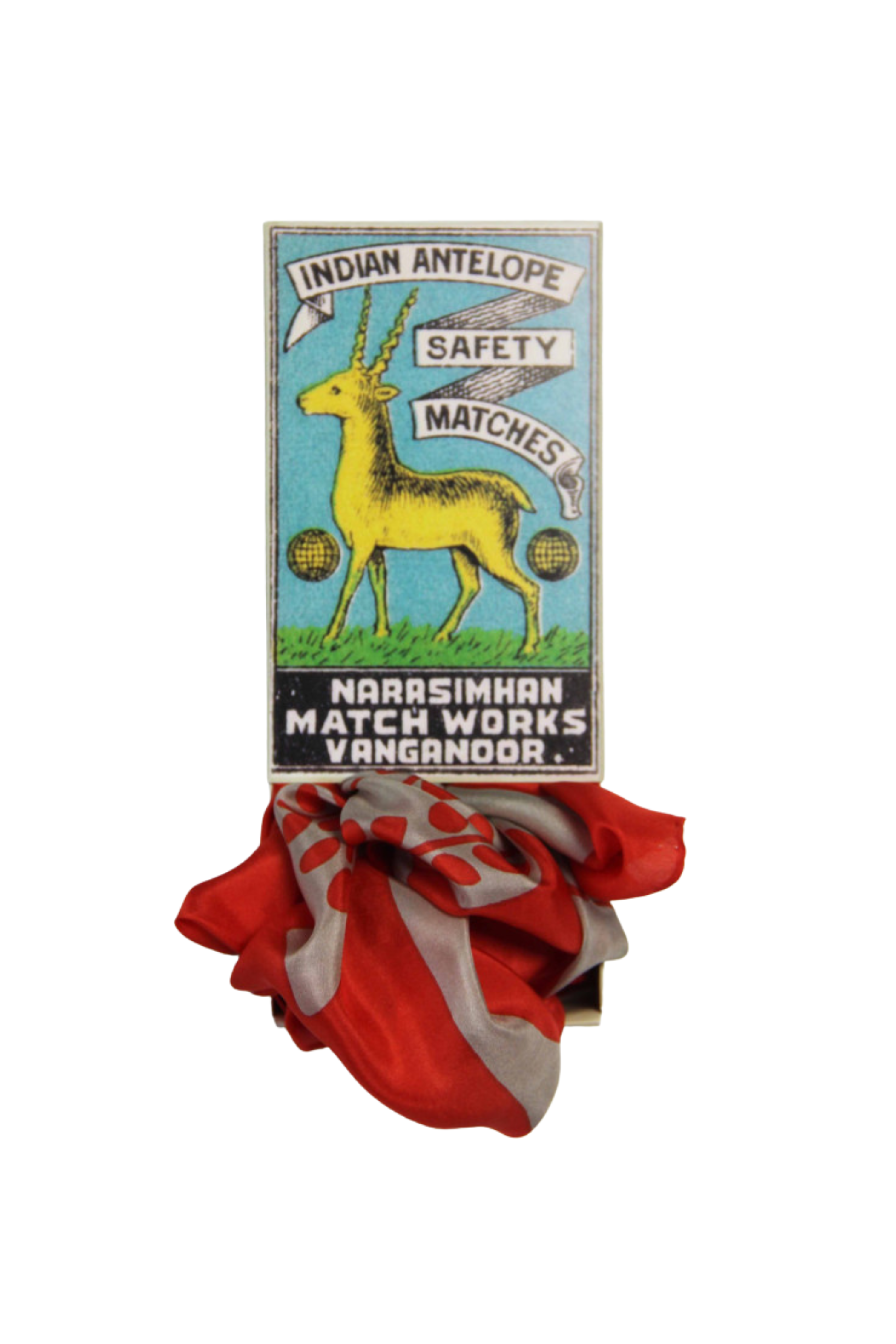 Les Belles Vagabondes Mini Peace & Love Scarf - Orange